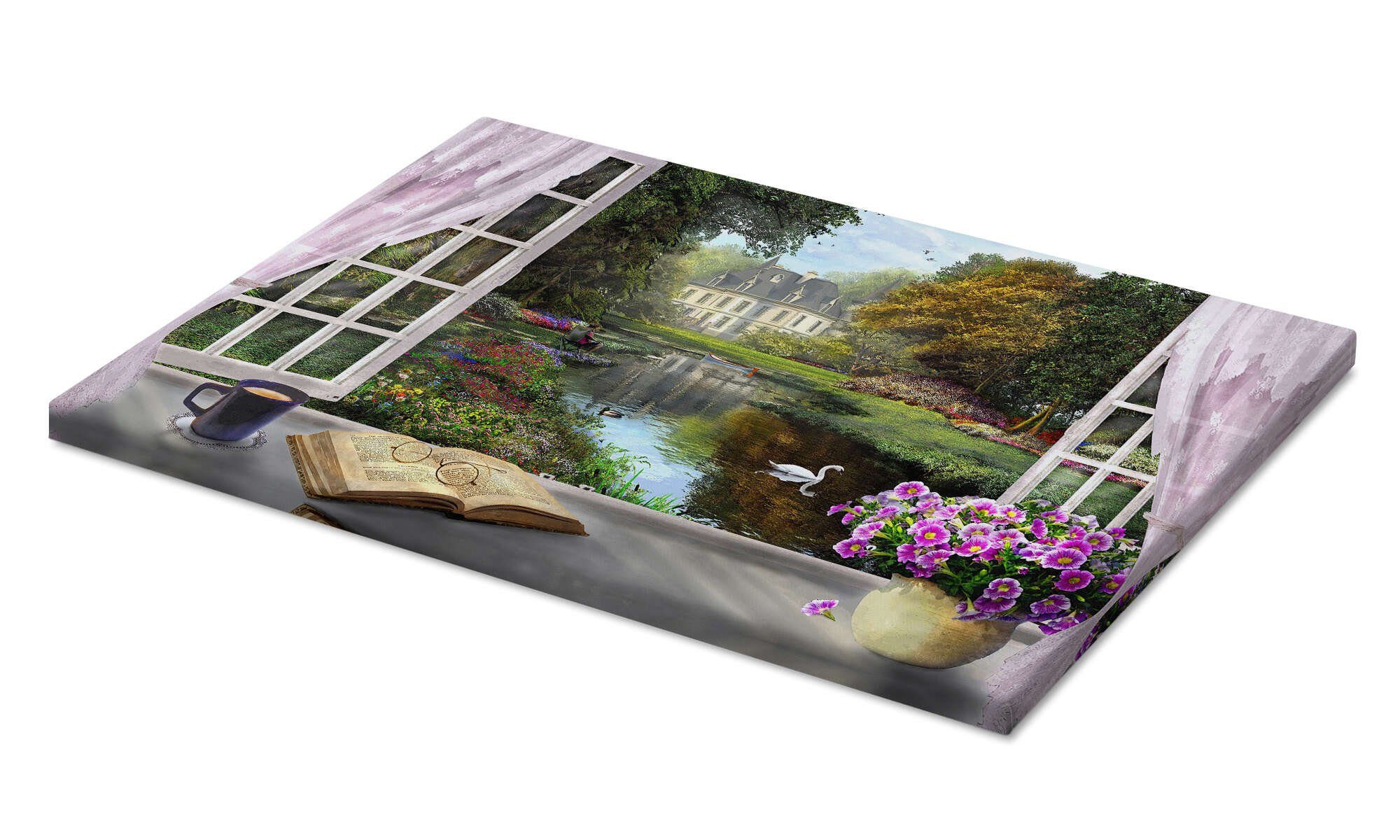 Posterlounge Wandbild Fenster mit idyllischem Blick, Dominic Davison, erhältlich als Poster, Leinwandbild, Wandsticker oder Acrylglasbild