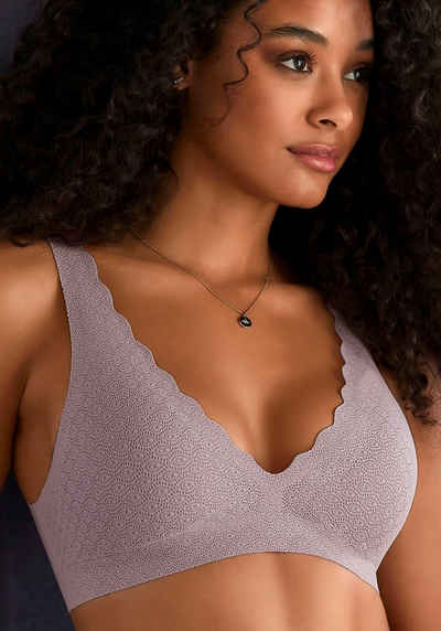 sloggi Bralette-BH ZERO Feel Lace Bralette mit Nichts-an-Gefühl, ohne Bügel, Basic Dessous