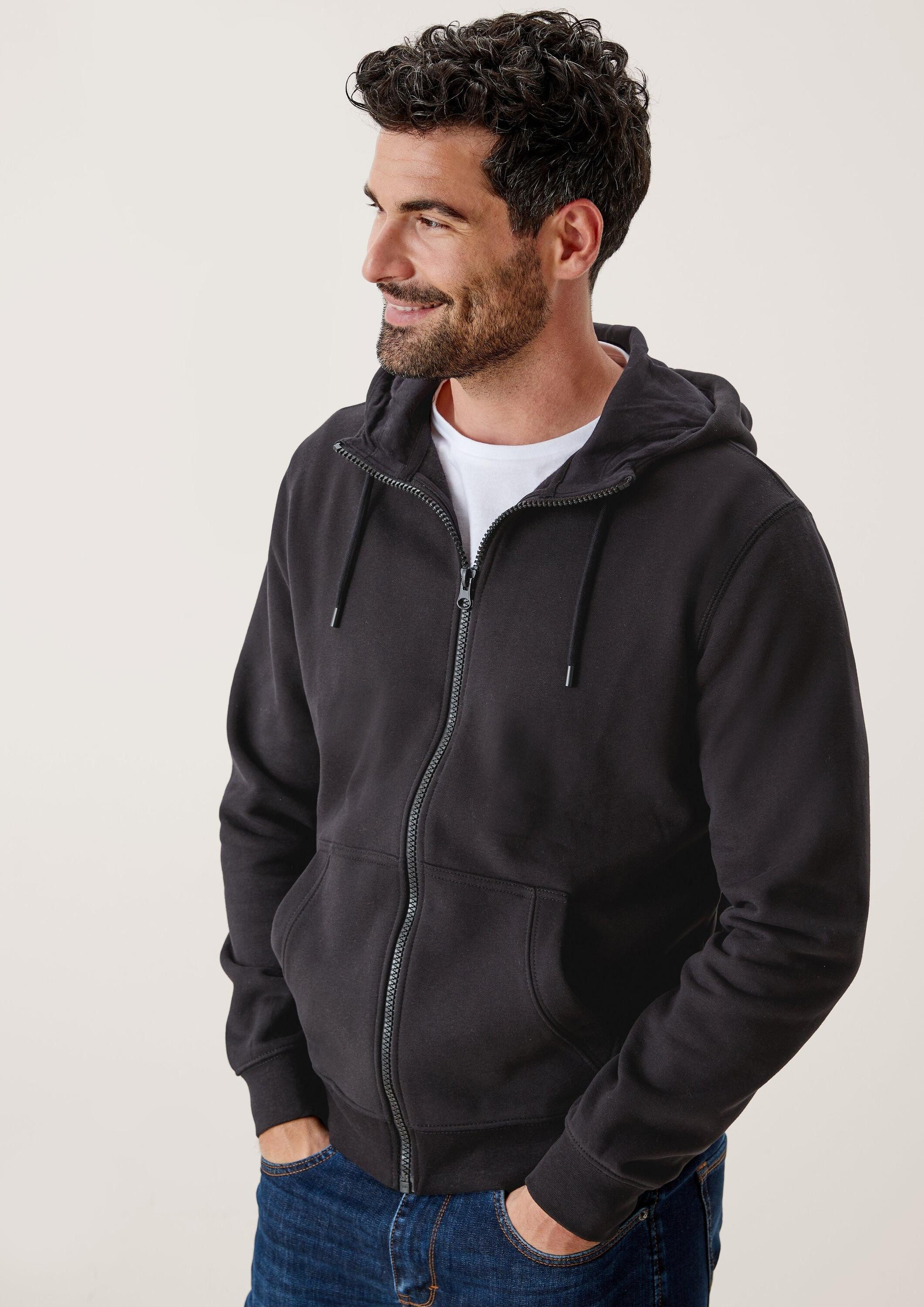 s.Oliver Sweatjacke Sweatshirt Jacke Sweatjacke mit Kapuze