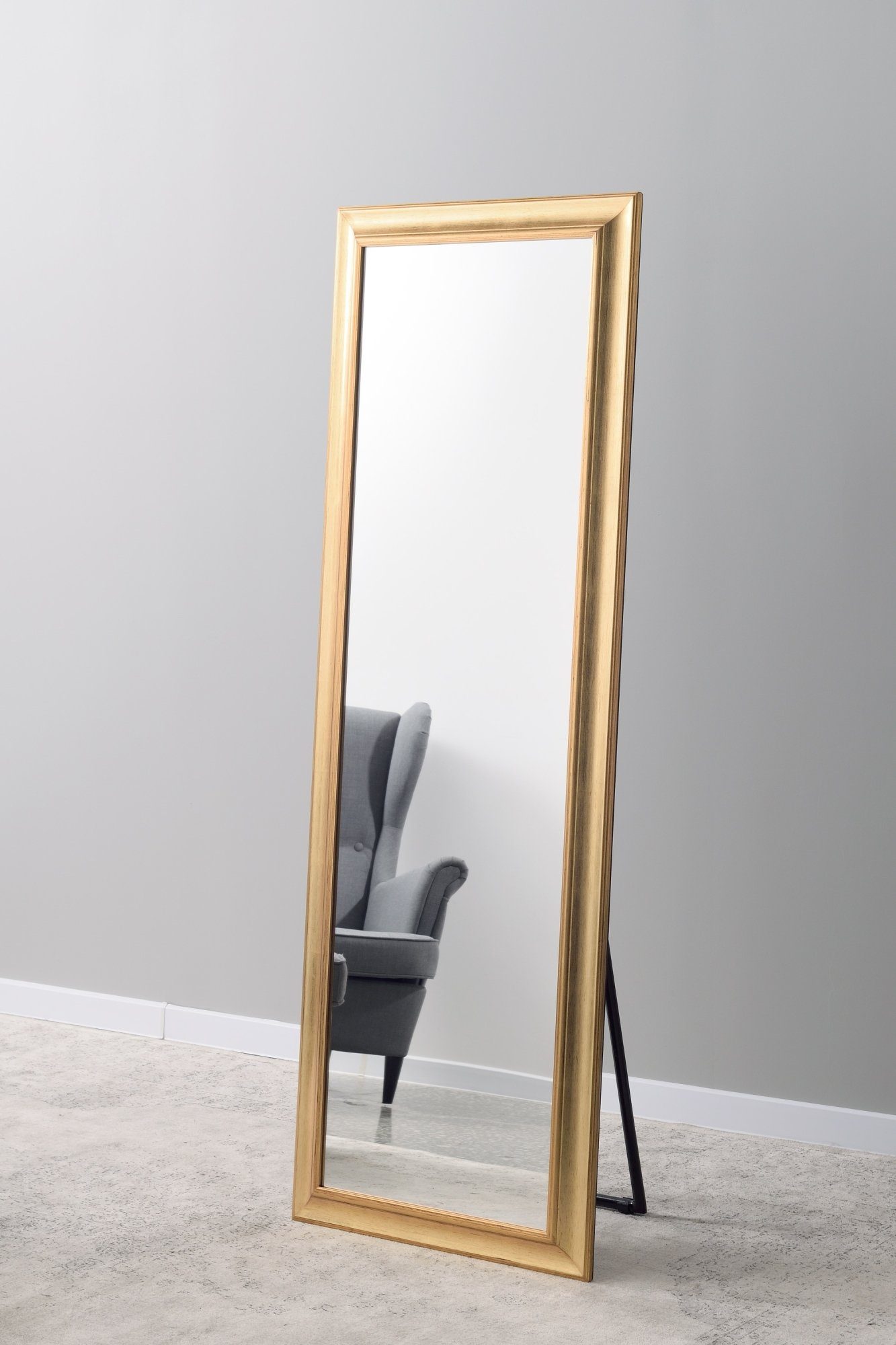 MySpiegel.de Standspiegel Palm Holzrahmen