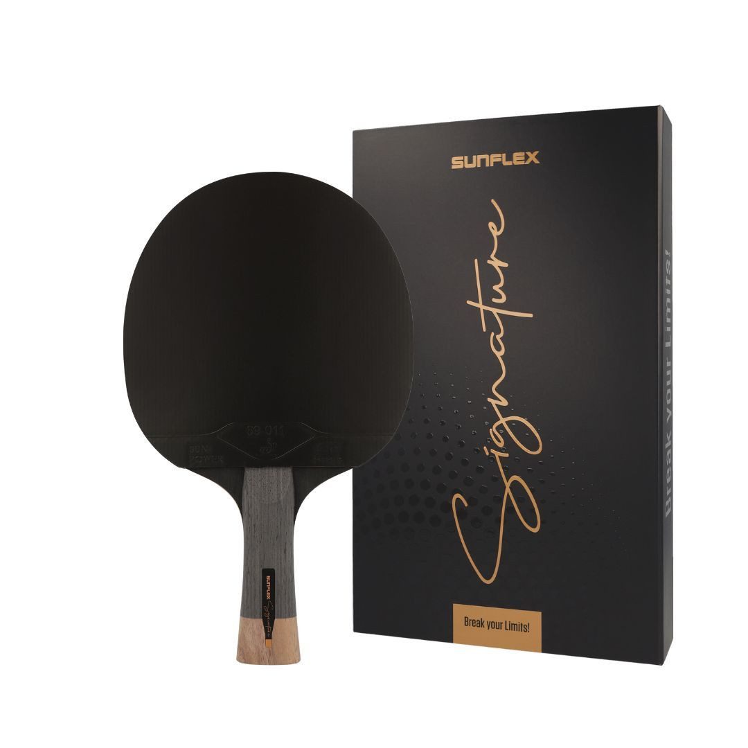 Sunflex Tischtennisschläger SIGNATURE POWER, ITTF zertifizierter POWER Belag, Magnetverschluss