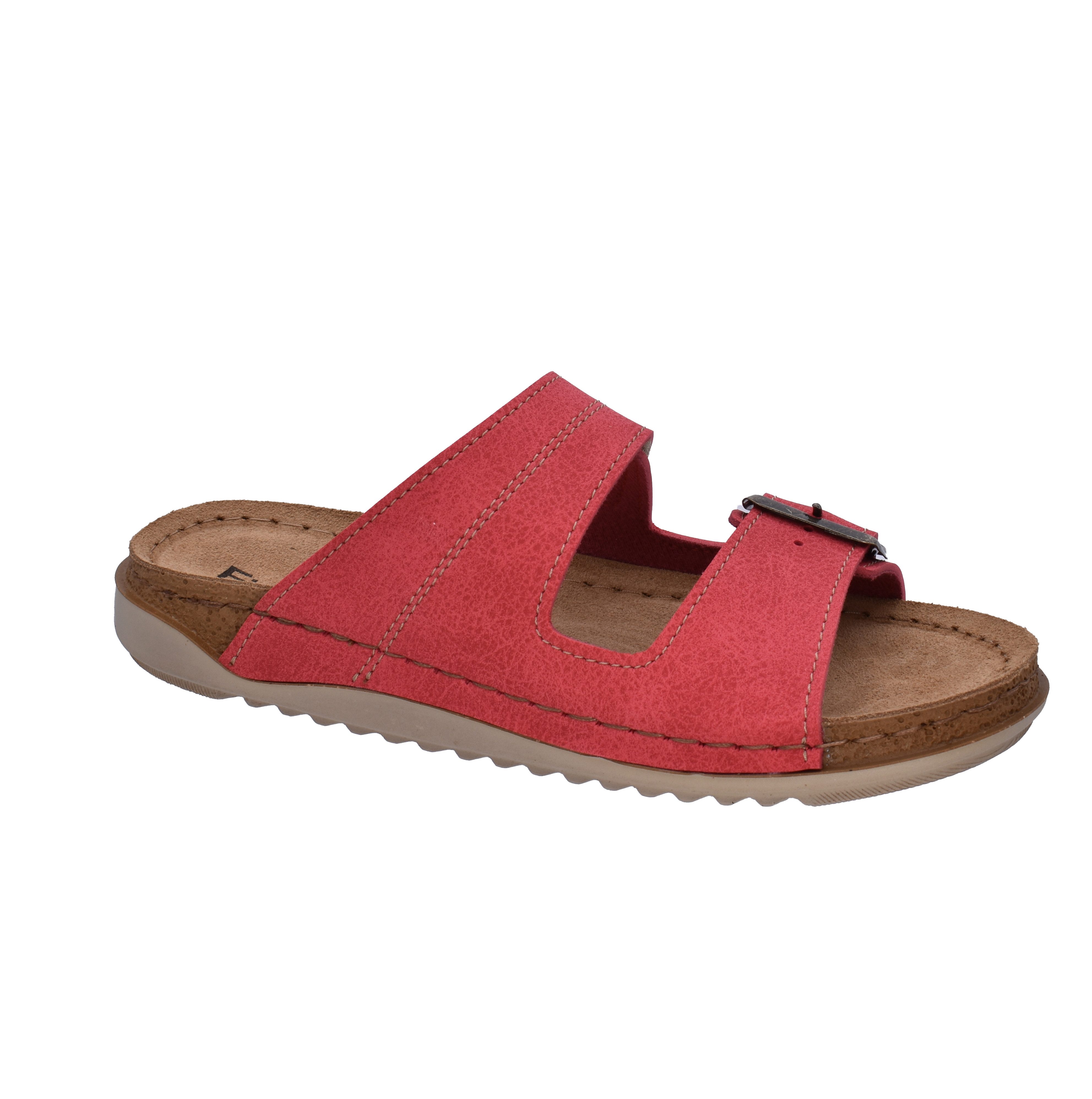 Fischer-Markenschuh Sarah Pantolette aus Nappalino (Lederimitat), mit Fleec günstig online kaufen