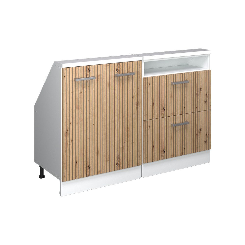 Vicco Unterschrank R-Line, Artisan Eiche/Weiß, 120 günstig online kaufen