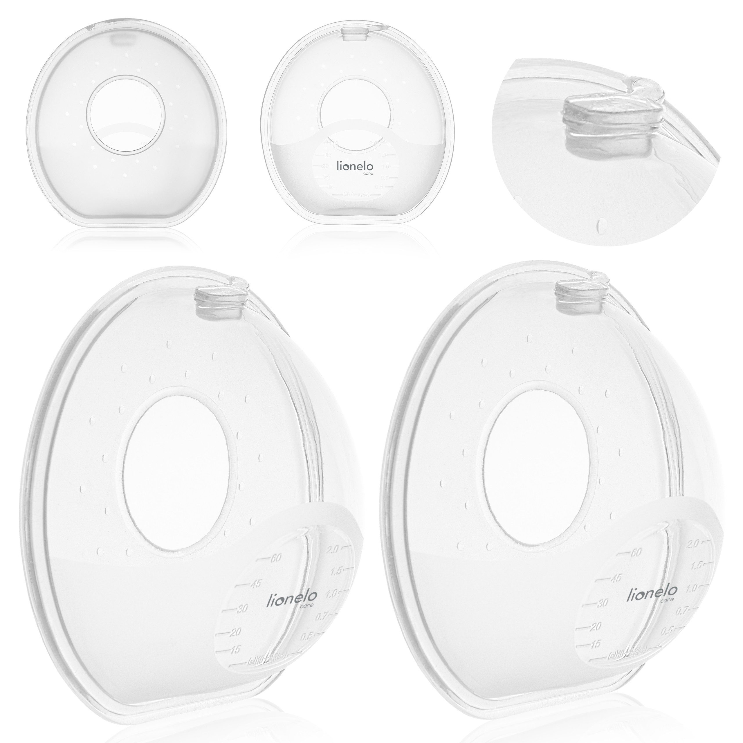 lionelo Milchbehälter MILKY SIMPLE, 60 ml/schalenförmig/sterilisiertbar/weich & diskret