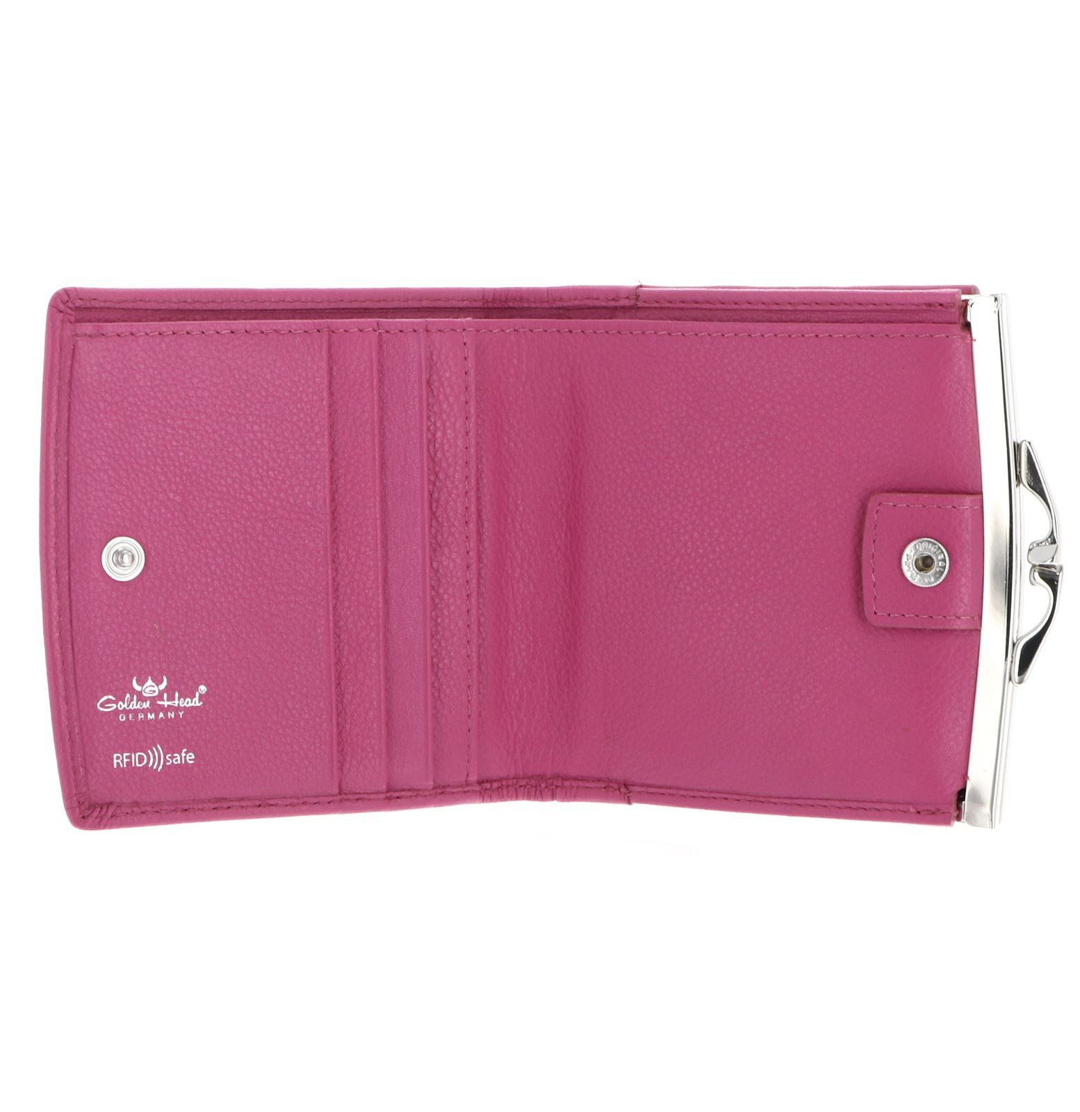 Golden Head Geldbörse French Coin Purse Wallet, aus echtem Rindsleder mit R günstig online kaufen