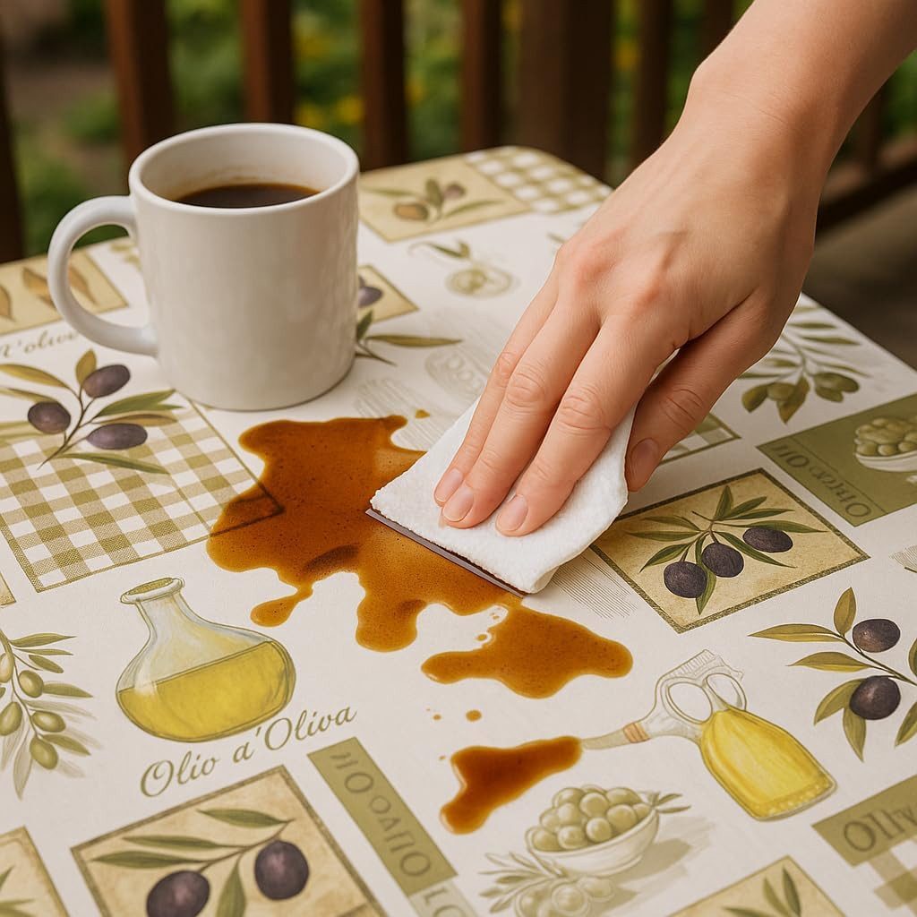 texpot Tischdecke Wachstuch Olive abwischbar Wachstuchtischdecke günstig online kaufen
