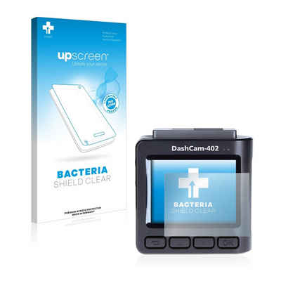 upscreen Schutzfolie für Rollei Dashcam 402, Displayschutzfolie, Folie Premium klar antibakteriell