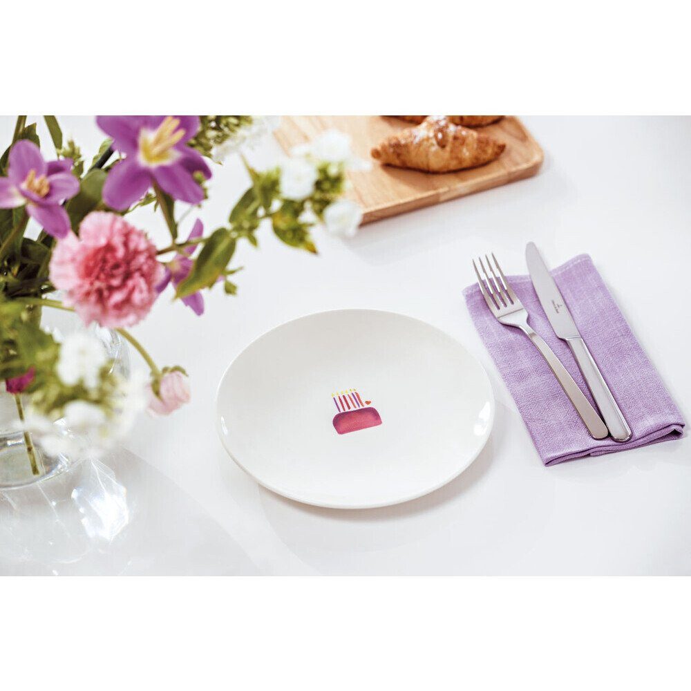 Villeroy & Boch Frühstücksteller Frühstücks-/Dessertteller 21 cm With Love Happy Birthday, (1 St), Frühstücks-/Dessertteller, Ø21,2cm, Premium Porcelain, Weiß – Bild 2 von 3