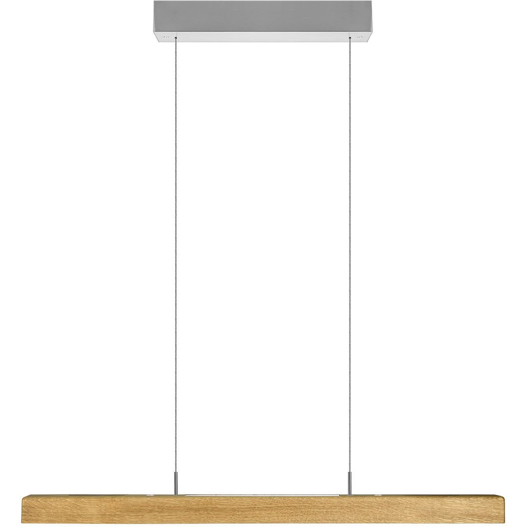 HerzBlut LED-Hängeleuchte Leonora Ober- und Unterlicht mit Rollizug, Alu LED-Leiste Acryl satiniert