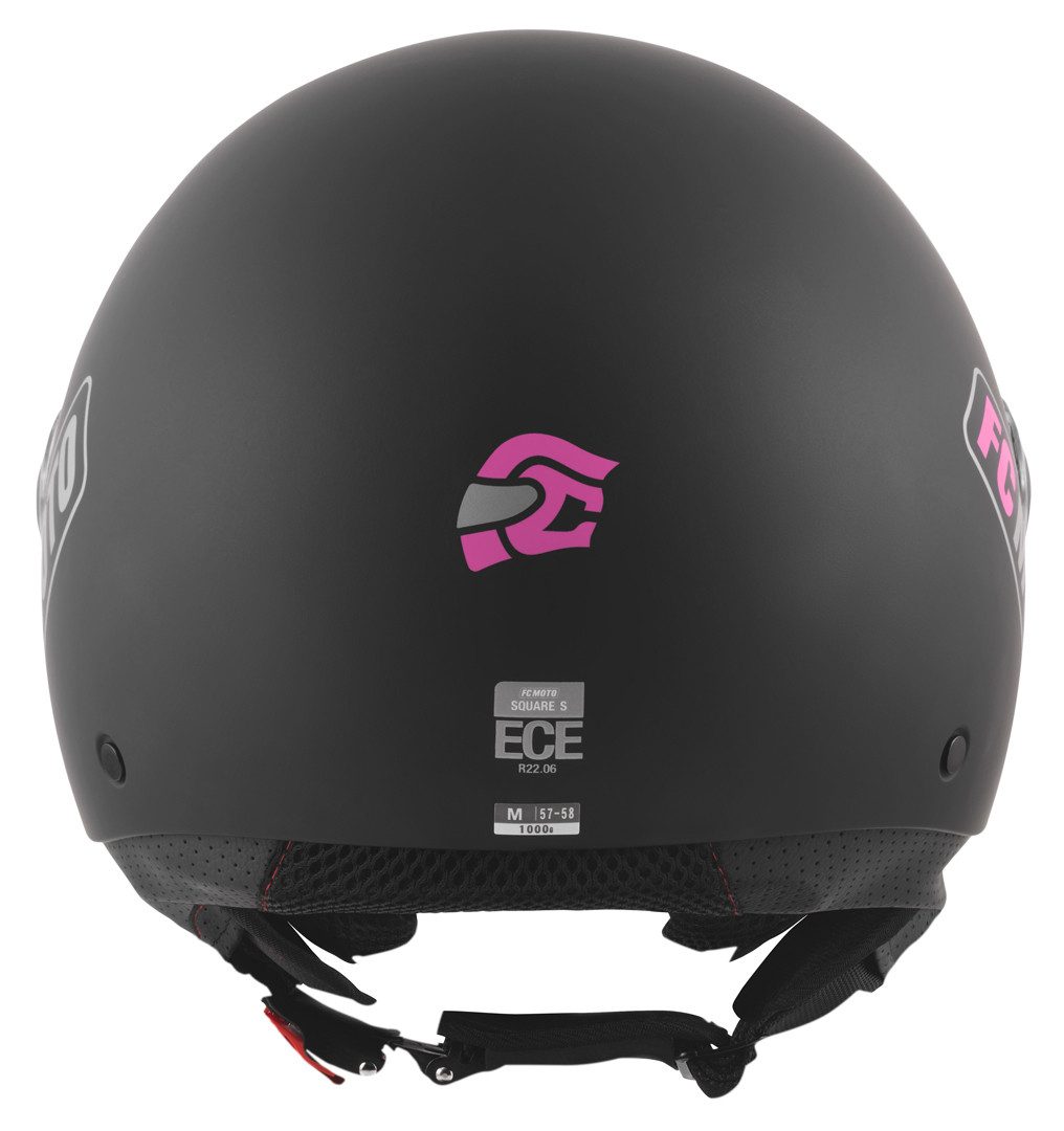 FC-Moto Motorradhelm Square-RS Jethelm, herausnehmbares Innenfutter