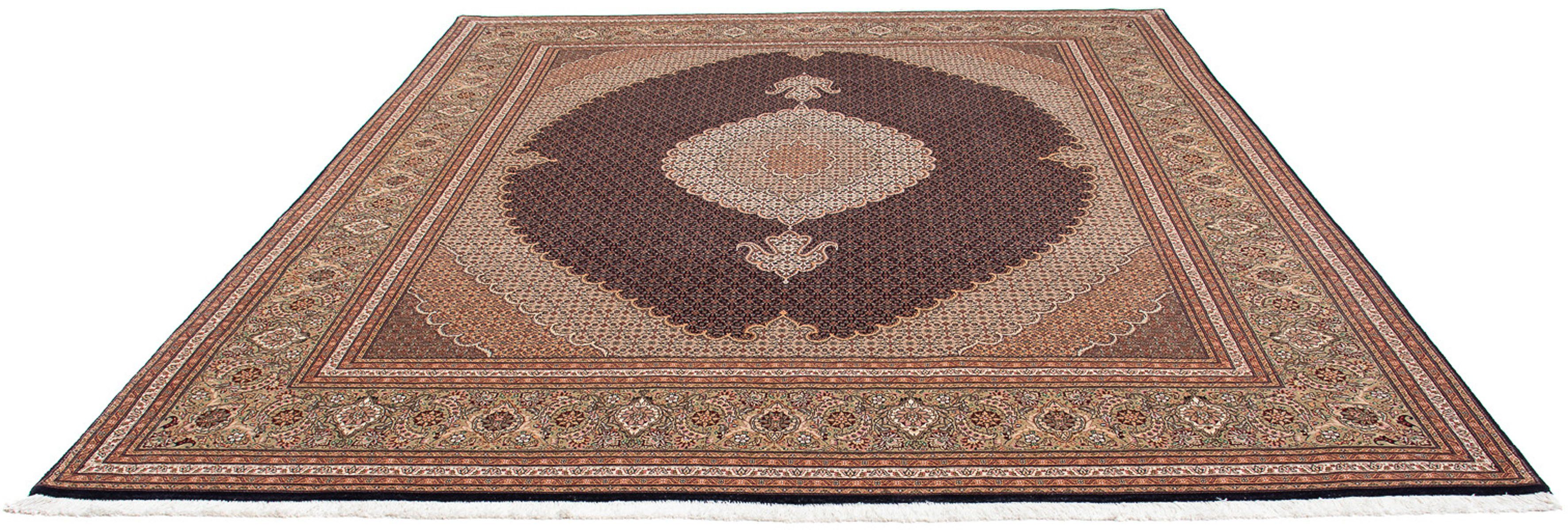 Orientteppich Perser - Täbriz - 292 x 254 cm - mehrfarbig, morgenland, rechteckig, Höhe: 10 mm, Wohnzimmer, Handgeknüpft, Einzelstück mit Zertifikat