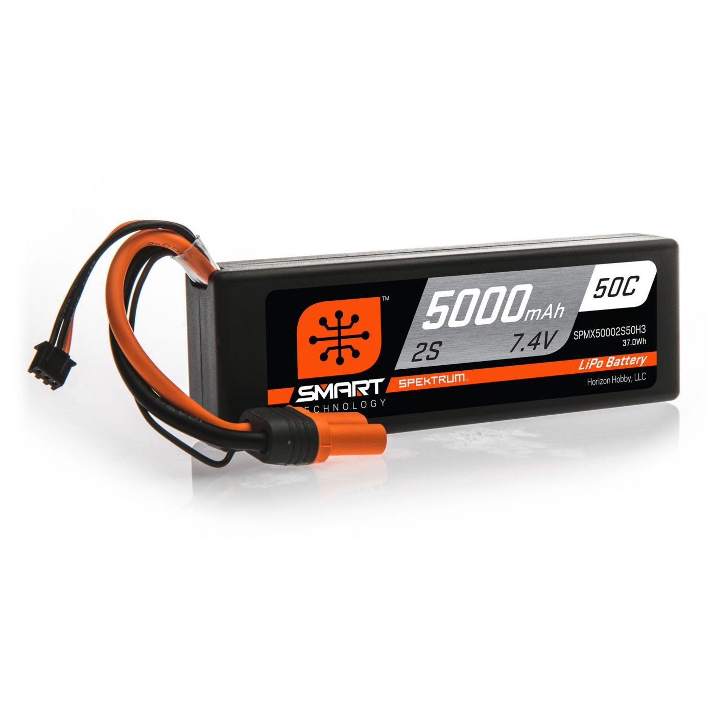 Spektrum Spektrum Lipo Akku 5000mAh 2S 7.4V 50C Smart IC3 RC-Fernsteuerung