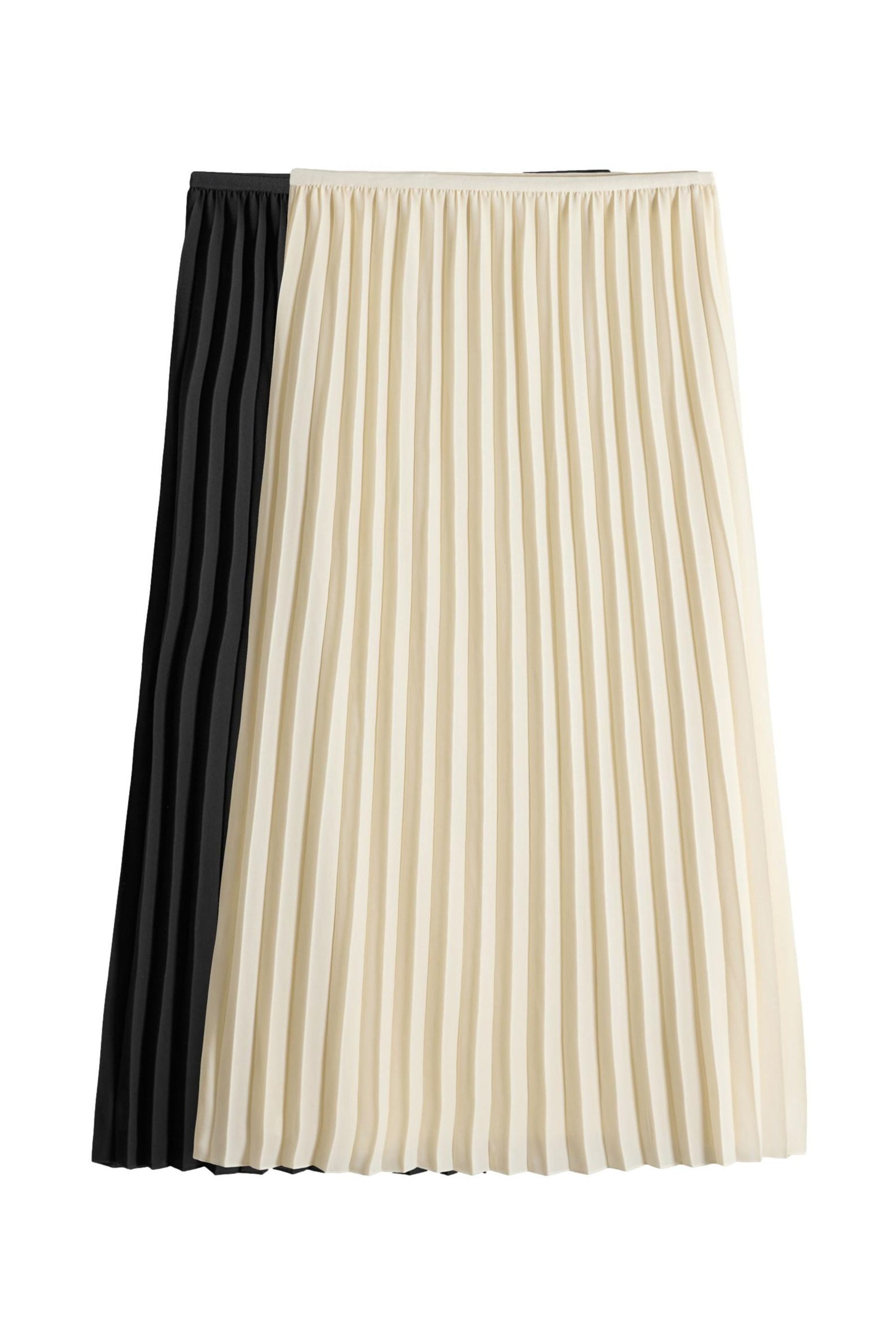 The Set Maxirock The Set Maxi-Faltenröcke aus Chiffon, 2er-Pack (2-tlg) günstig online kaufen