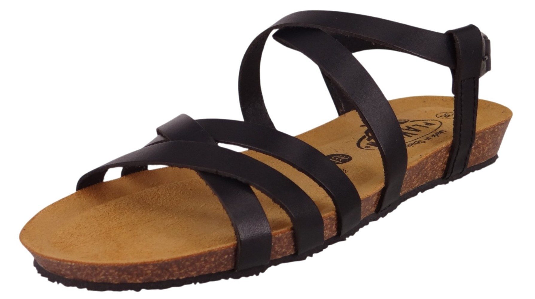 Plakton 405184 Vaqueta Fran Vali 405184 Negro Sandale