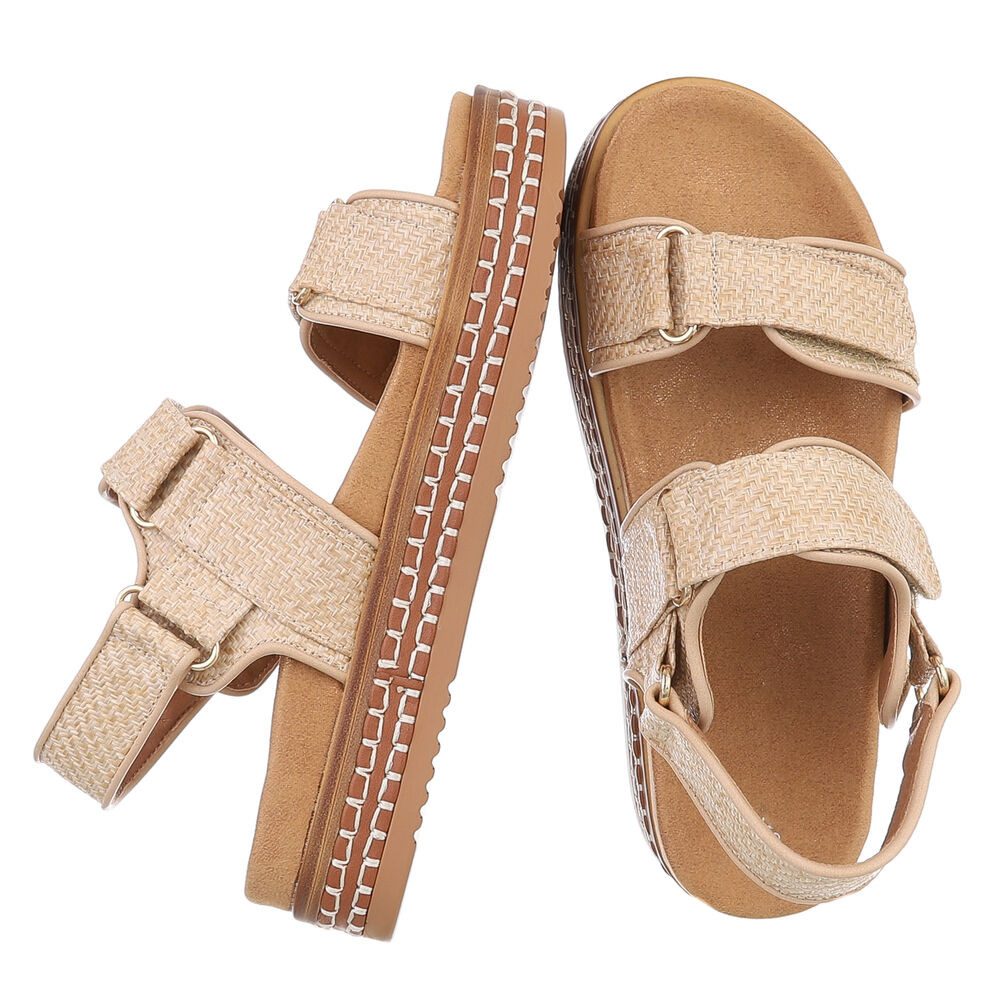 Ital-Design Modische Sommer-Sandalen mit verstellbaren Riemen Plateausandal günstig online kaufen