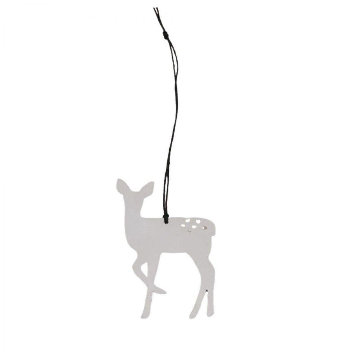Eulenschnitt Christbaumschmuck Anhänger Reh Silber (6-teilig)