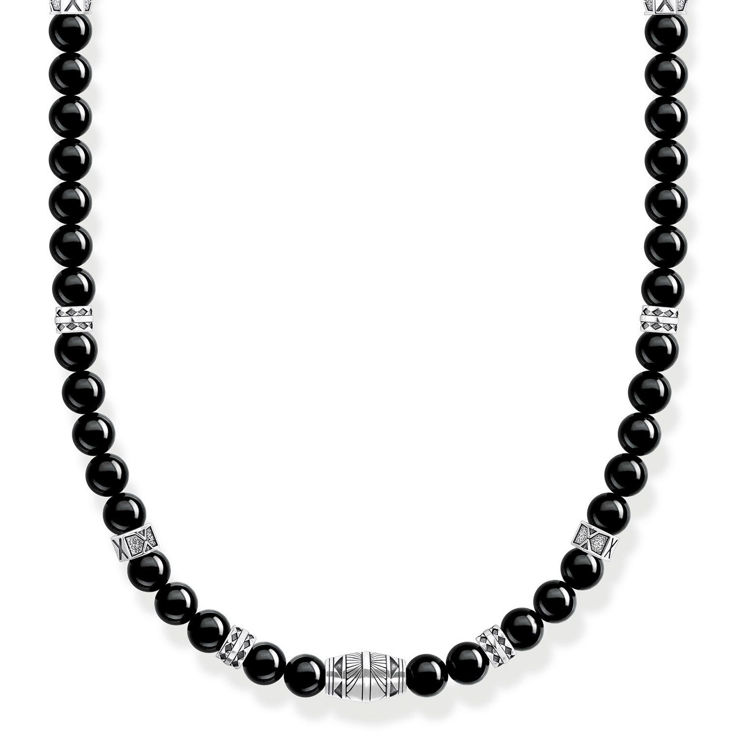 THOMAS SABO Collier Schwarzer Onyx/Silbe...