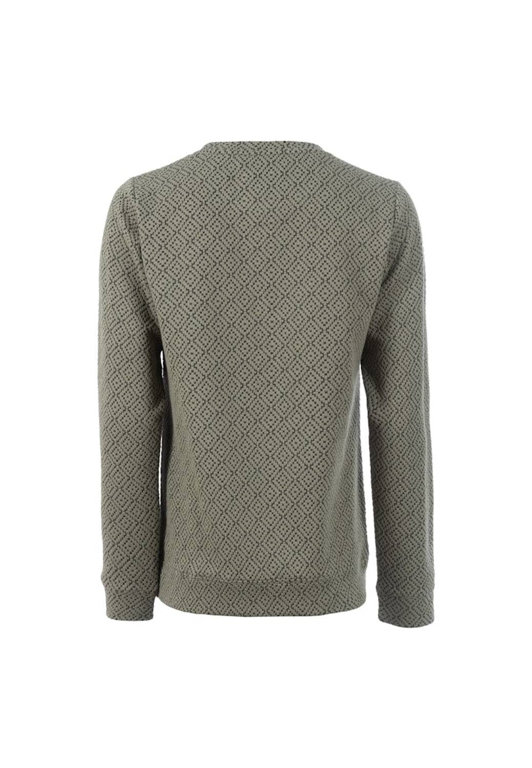 Soquesto Rundhalspullover 6200-504726-4841 Exklusives Rautenmuster im Jacquard-Stil