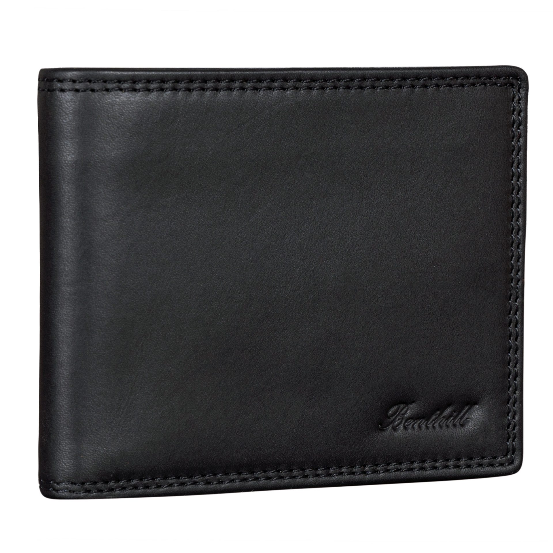 Benthill Geldbörse Herren Echtleder RFID Portemonnaie Slim Gelbeutel Vintage Leder, RFID-Schutz Kartenfächer Münzfach – Bild 4 von 5