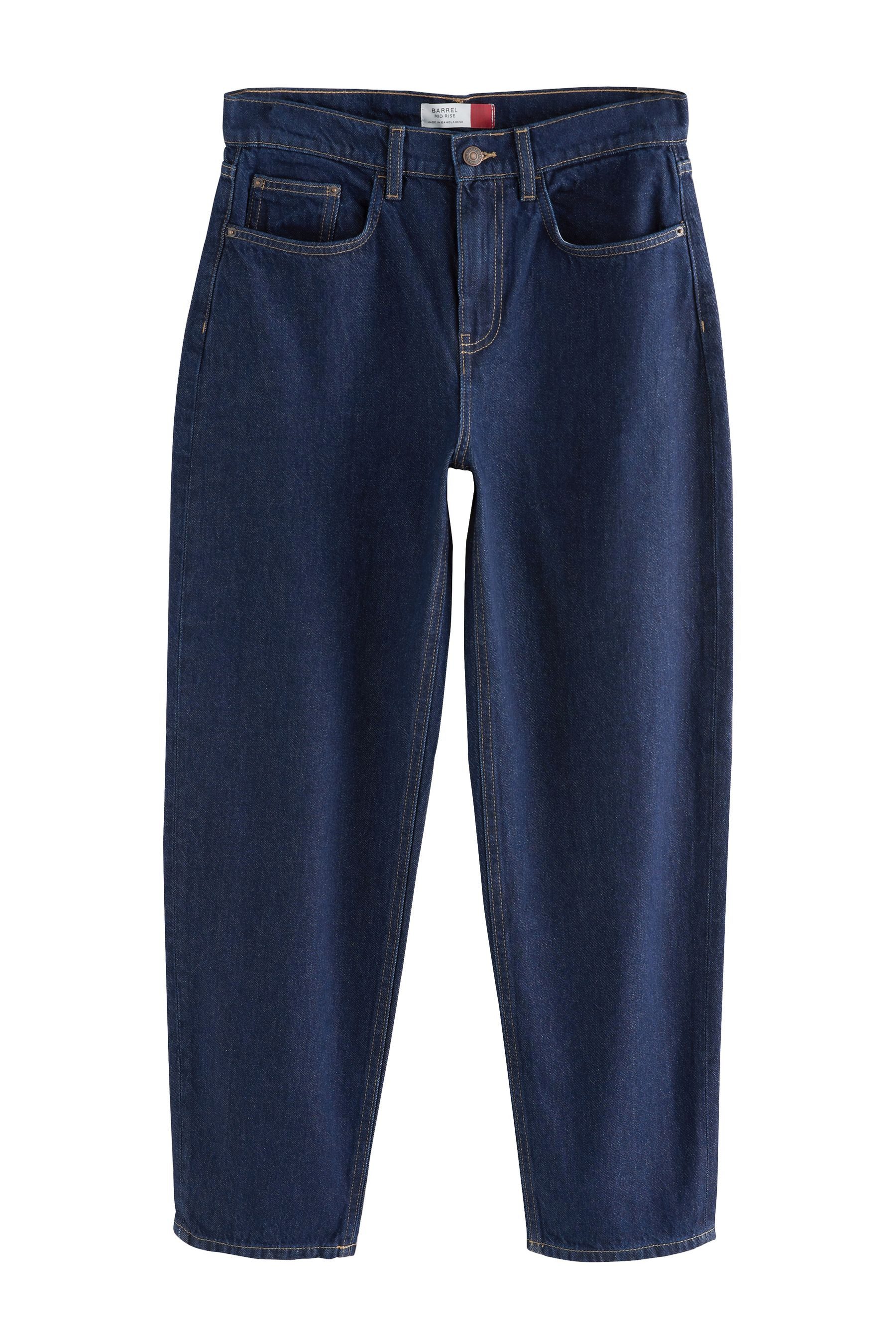 Next Weite Jeans Jeans mit Barrel-Leg aus 100 % Baumwolle (1-tlg) günstig online kaufen