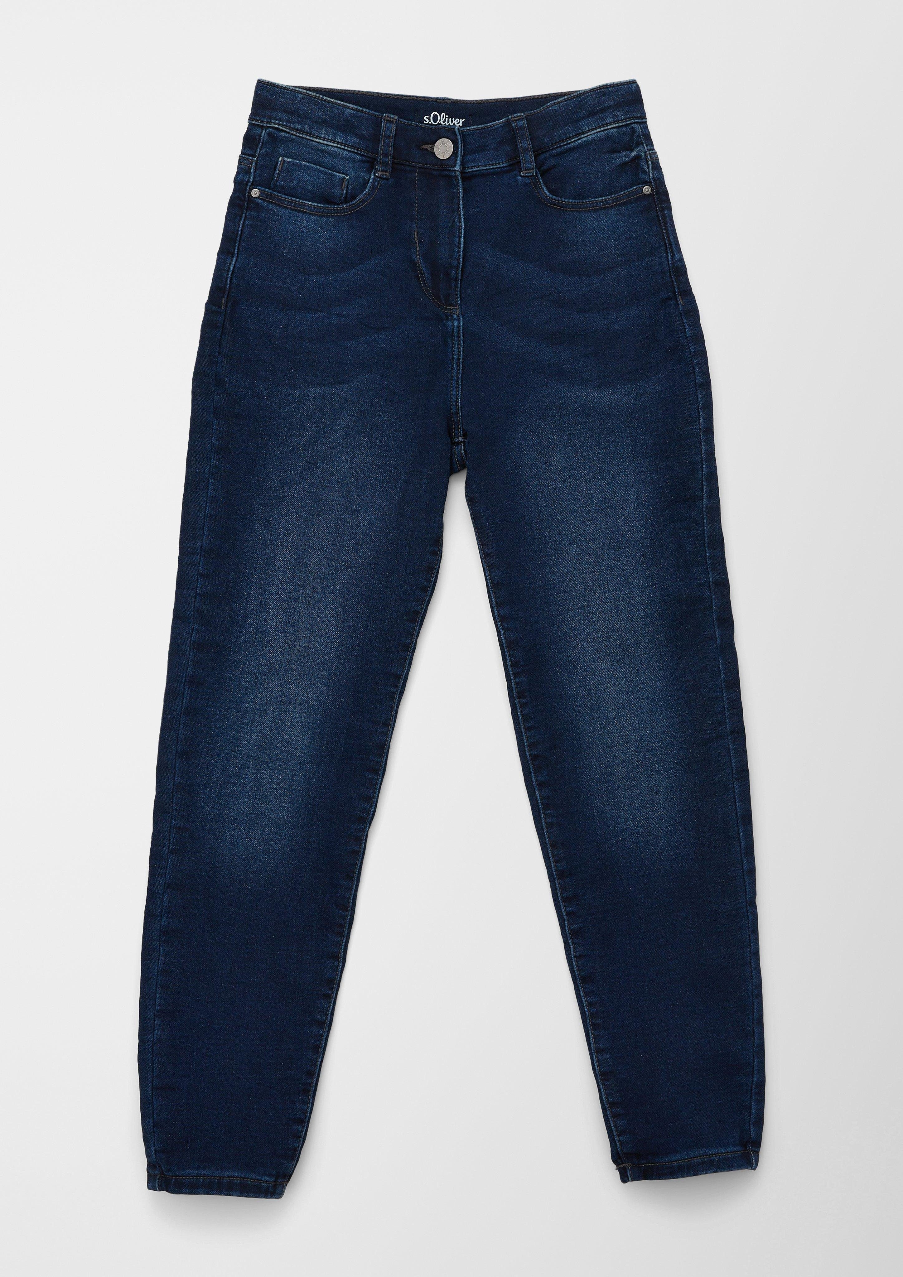 s.Oliver Stoffhose Jeans Mom / Relaxed Fit / High Rise / Tapered Leg Waschung | Stoffhosen
