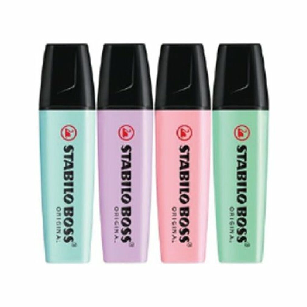 Marker -Boss Textmarker Pastel 4er sortiert Pasteltöne