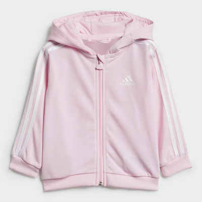 adidas Sportswear Trainingsanzug ESSENTIALS SHINY HOODED (2-tlg), für Babys und Kleinkinder