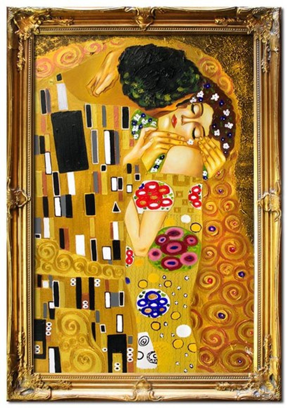JVmoebel Gemälde Gustav Klimt »G01187«, jedes Bild ein Unikat, handgearbeitet