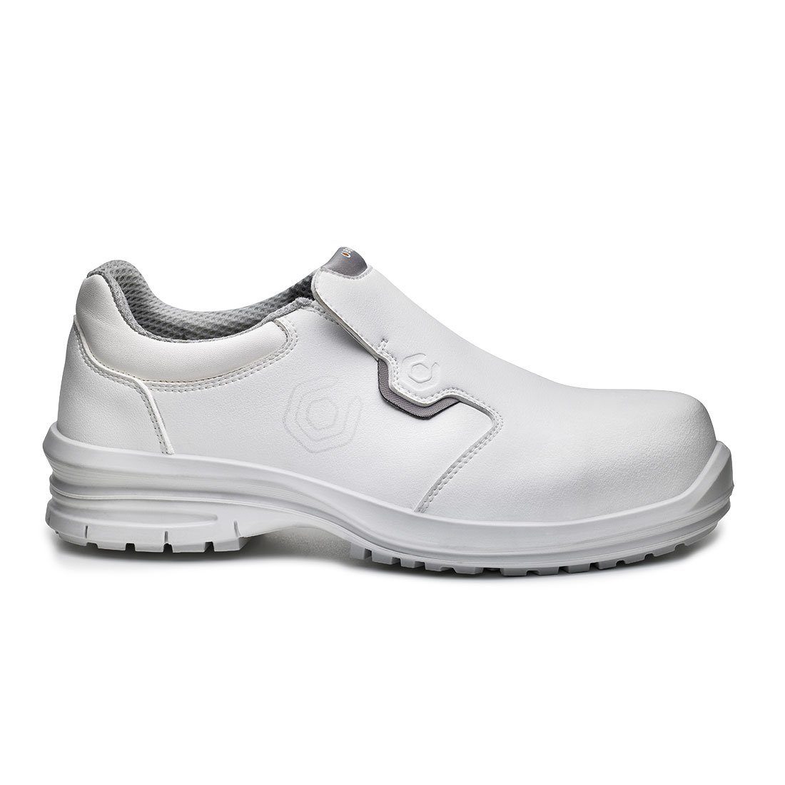 Base Footwear Sicherheitsschuhe B0962 - Kuma S2 SRC mit Schutzkappe Küchenschuhe Arbeitsschuh 100 % metallfrei, Schutzkappe 200 Joule, wasserdicht, rutschfest, antistatisch weiß