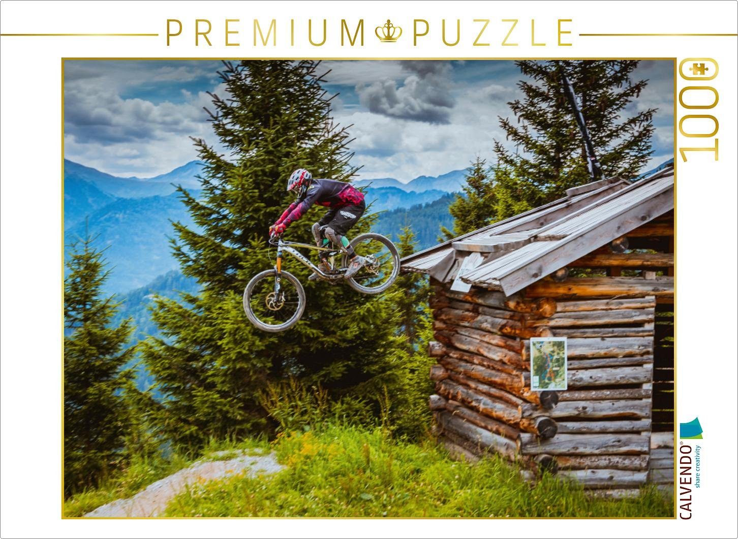 Lege-Größe cm 1000 von Puzzle Dirk Puzzle Downhill Foto-Puzzle CALVENDO 64 Meutzner, Teile x CALVENDO Action Puzzleteile 1000 48 Bild