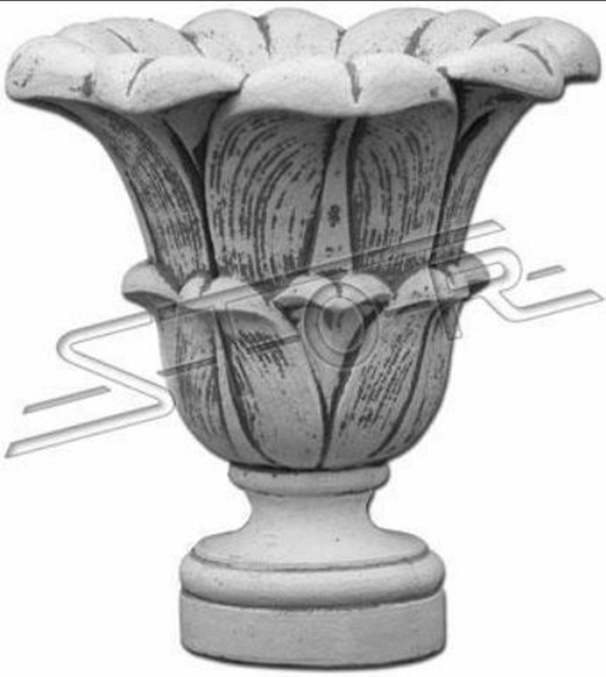 Figuren Gefäss Garten JVmoebel Blumenkorb Skulptur Vase Blumen Terrasse