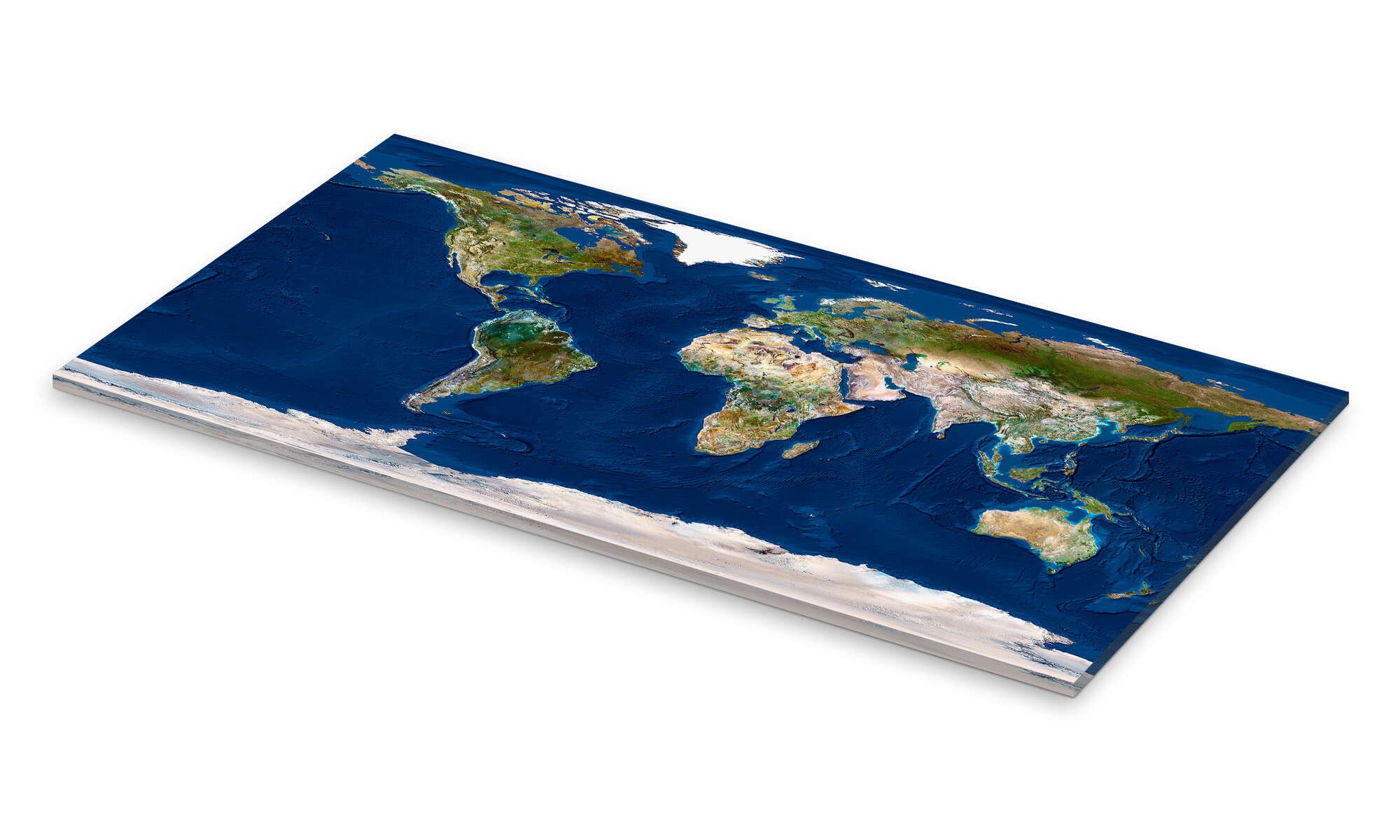 Posterlounge Poster Planetobserver, Topographische Weltkarte, Wohnzimmer günstig online kaufen