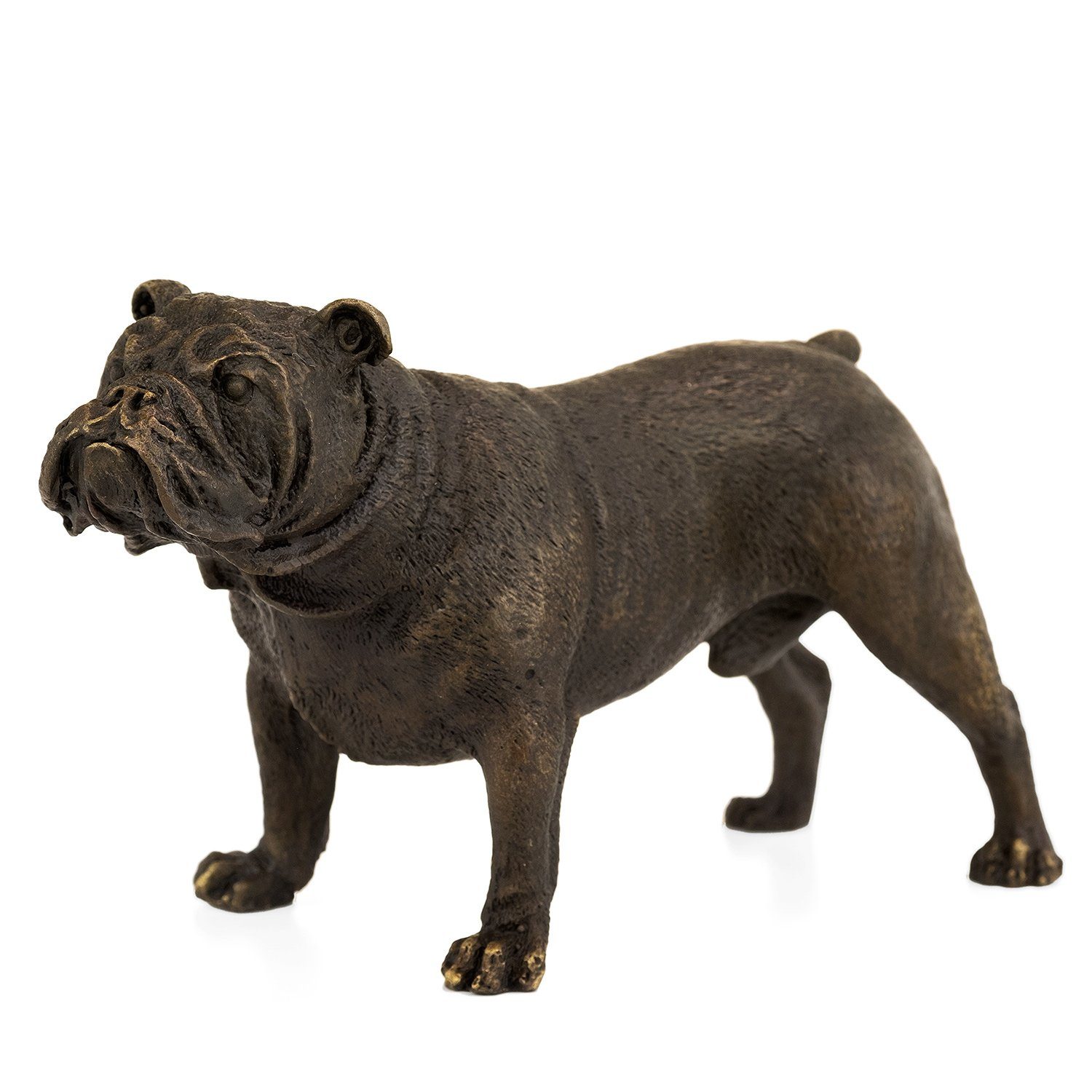Moritz Metallschild Englische Bulldogge Hund, Bronzefiguren Bronze