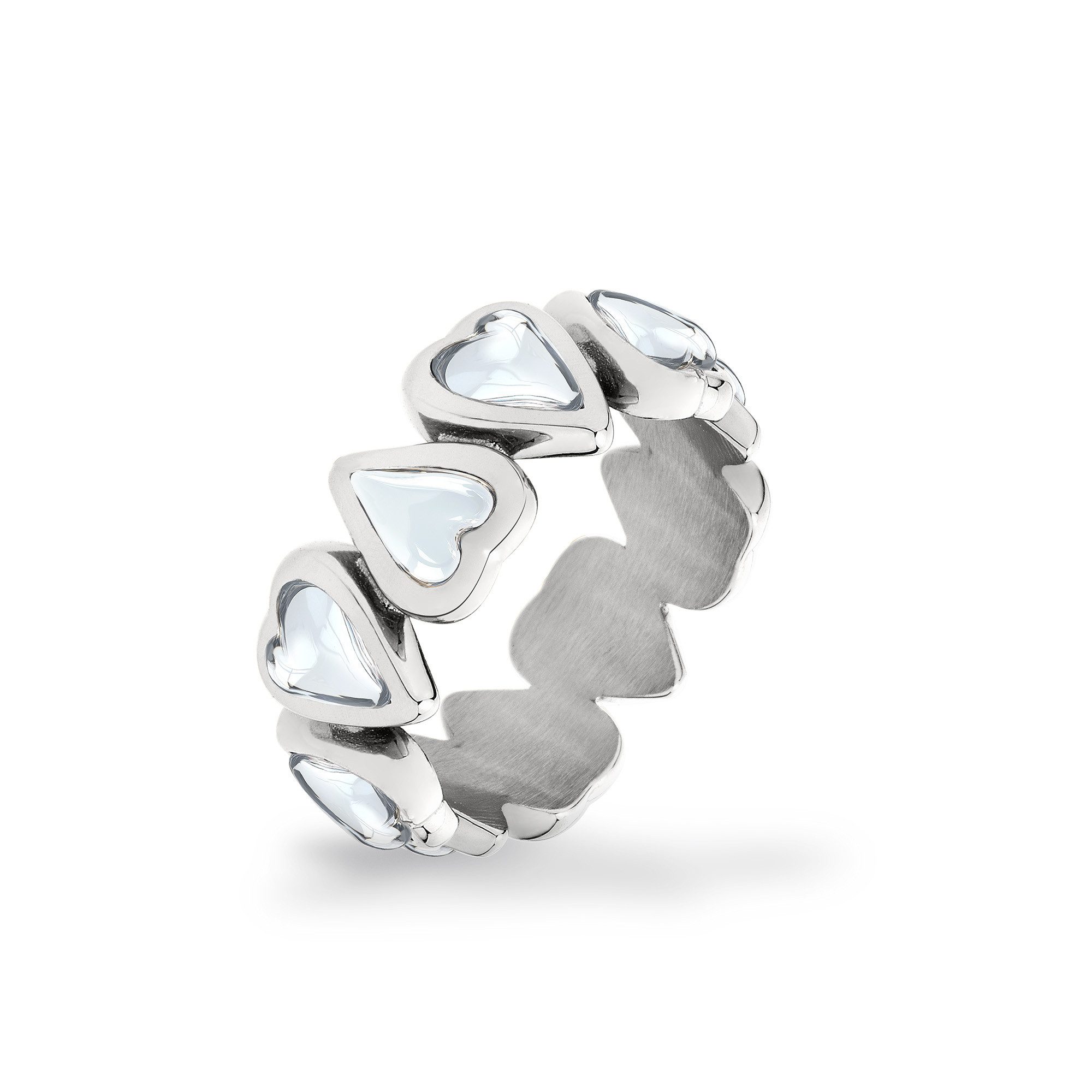 Liebeskind Berlin Fingerring Glass Heart Edelstahl günstig online kaufen