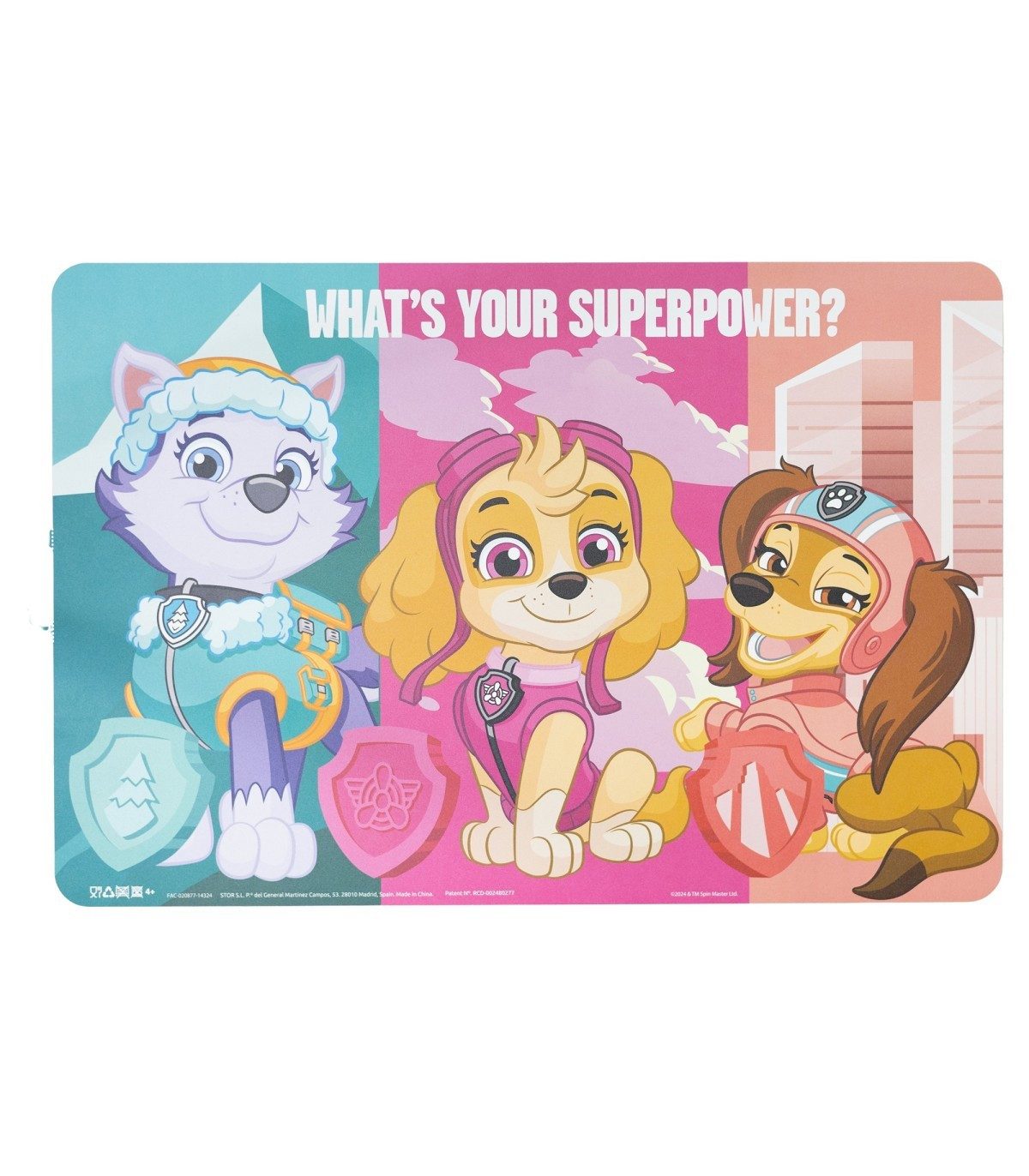 PAW PATROL Platzset Platzdeckchen Kinder 43 x 28,1 cm zum Schutz der Tischfläche