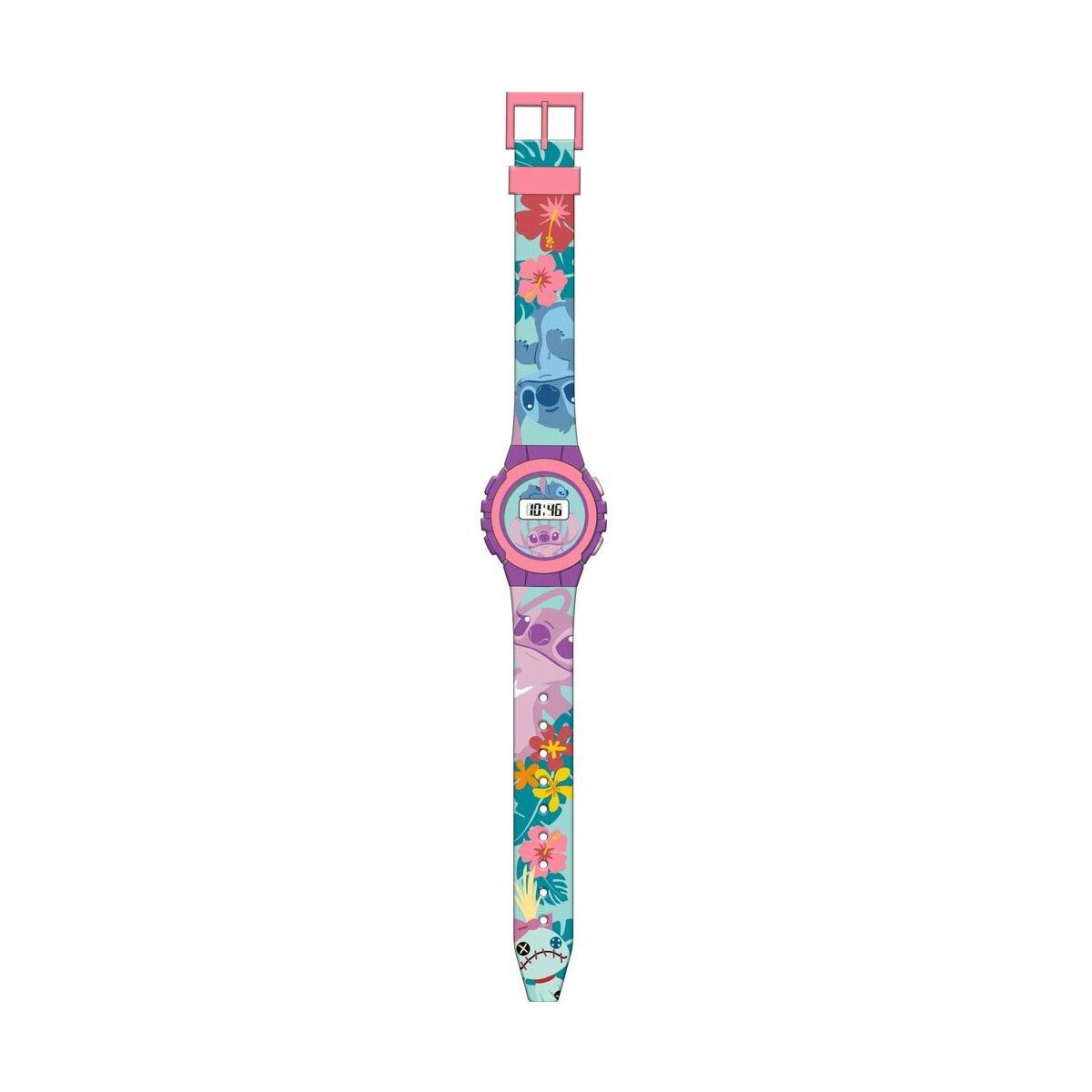 Disney Digitaluhr Lilo & Stitch Uhr digital Tropical Design Kinder Armbanduhr, (1-tlg)