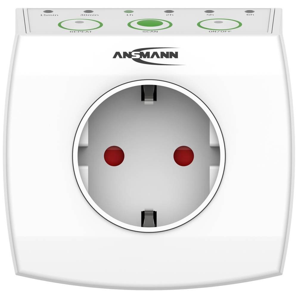 ANSMANN AG Zeitschaltuhr Energiespar-Steckdose, Countdown Timer 1260-0010, Countdown-Funktion