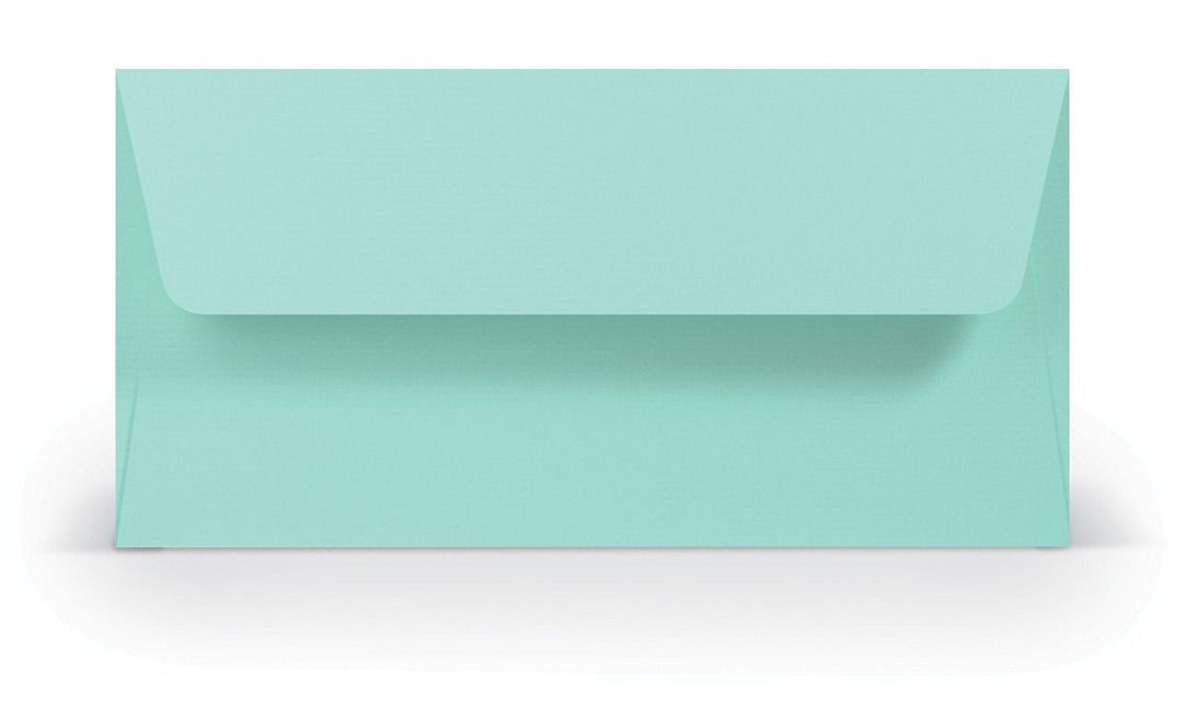 Rössler Briefumschlag Briefhülle Paperado - DL, 100 g/qm, karibik gerippt, Seidenfutter