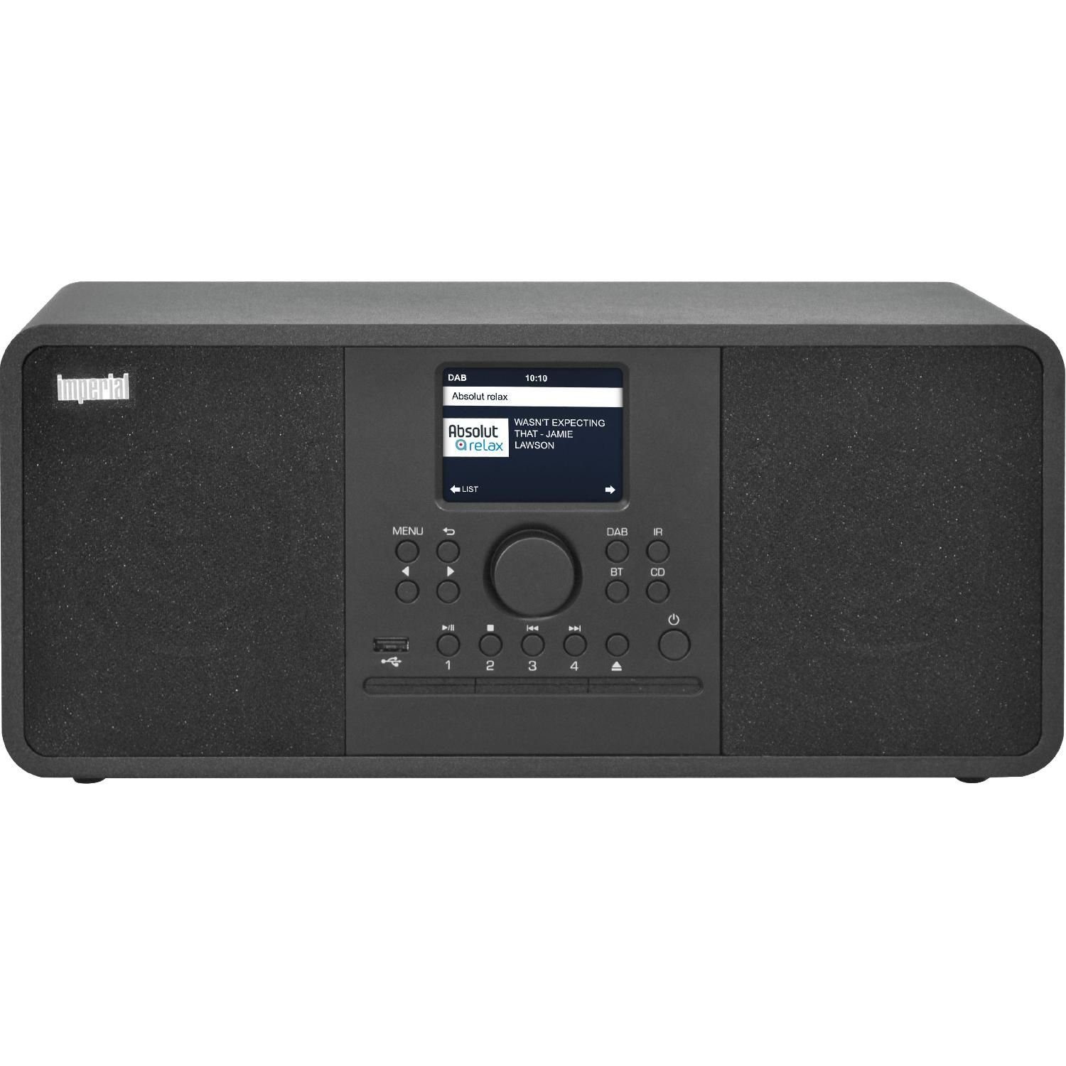 IMPERIAL by Player Internetradio, Digitalradio Stereo-Lautsprecher, 3" App) 30 Internetradio CD-Recorder, (DAB+ TELESTAR kostenloser i205 Steuerung CD DABMAN DAB+ RDS UKW CD Webradio, Empfang schwarz Radio, W, (DAB) und CD-Player, UKW Digitalradio per