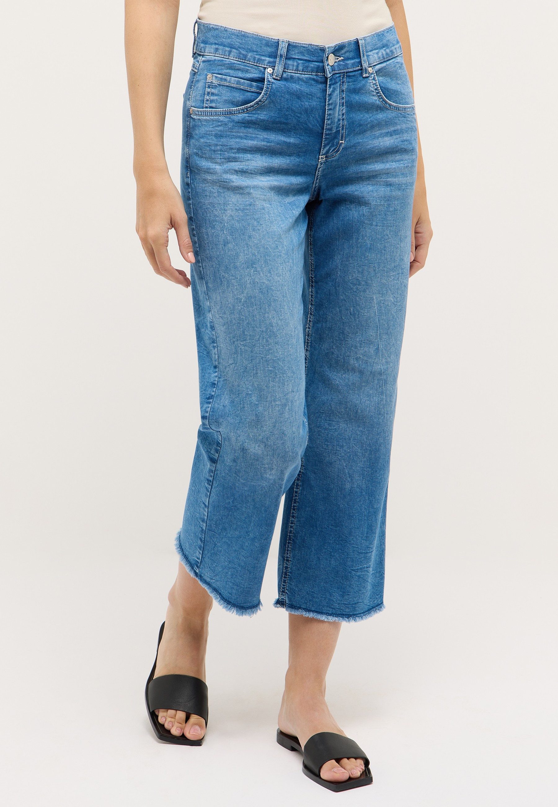 ANGELS Straight-Jeans Linn Culotte