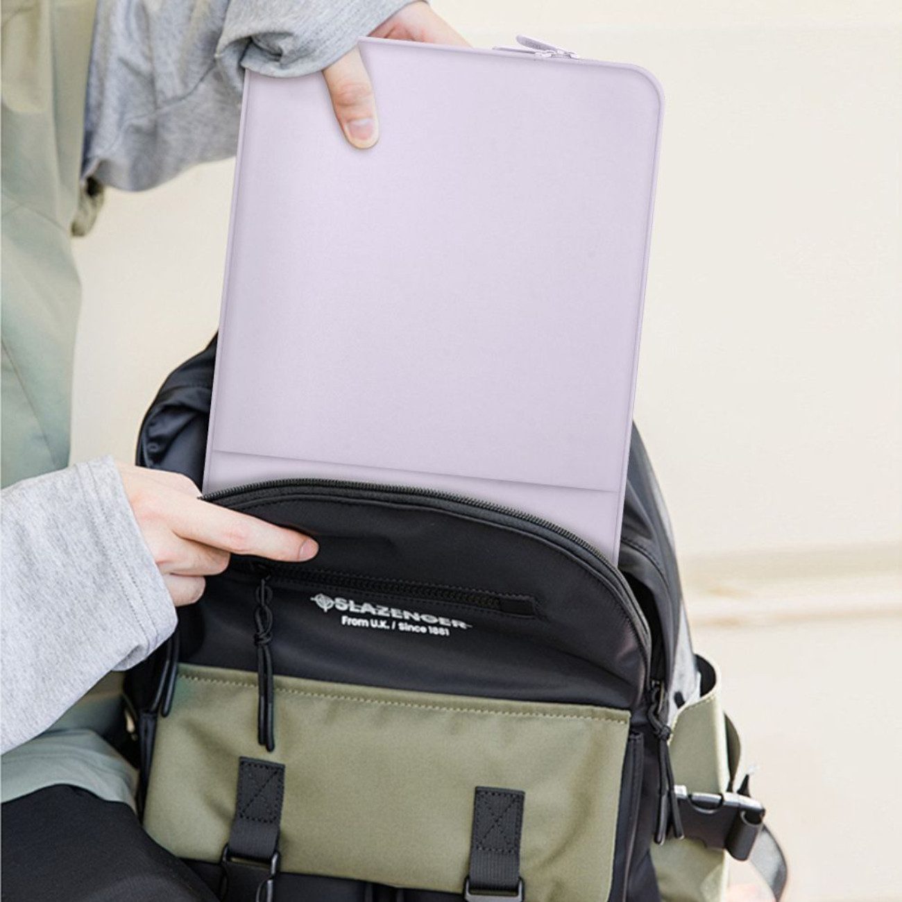 TECH PROTECT Laptoptasche für 15-16 Zoll (Einzelartikel, 1 x Tech-Protect Neopren-Laptoptasche), Weiche stoßdämpfende Neopren-Hülle mit kratzfestem Innenfutter – Bild 5 von 5