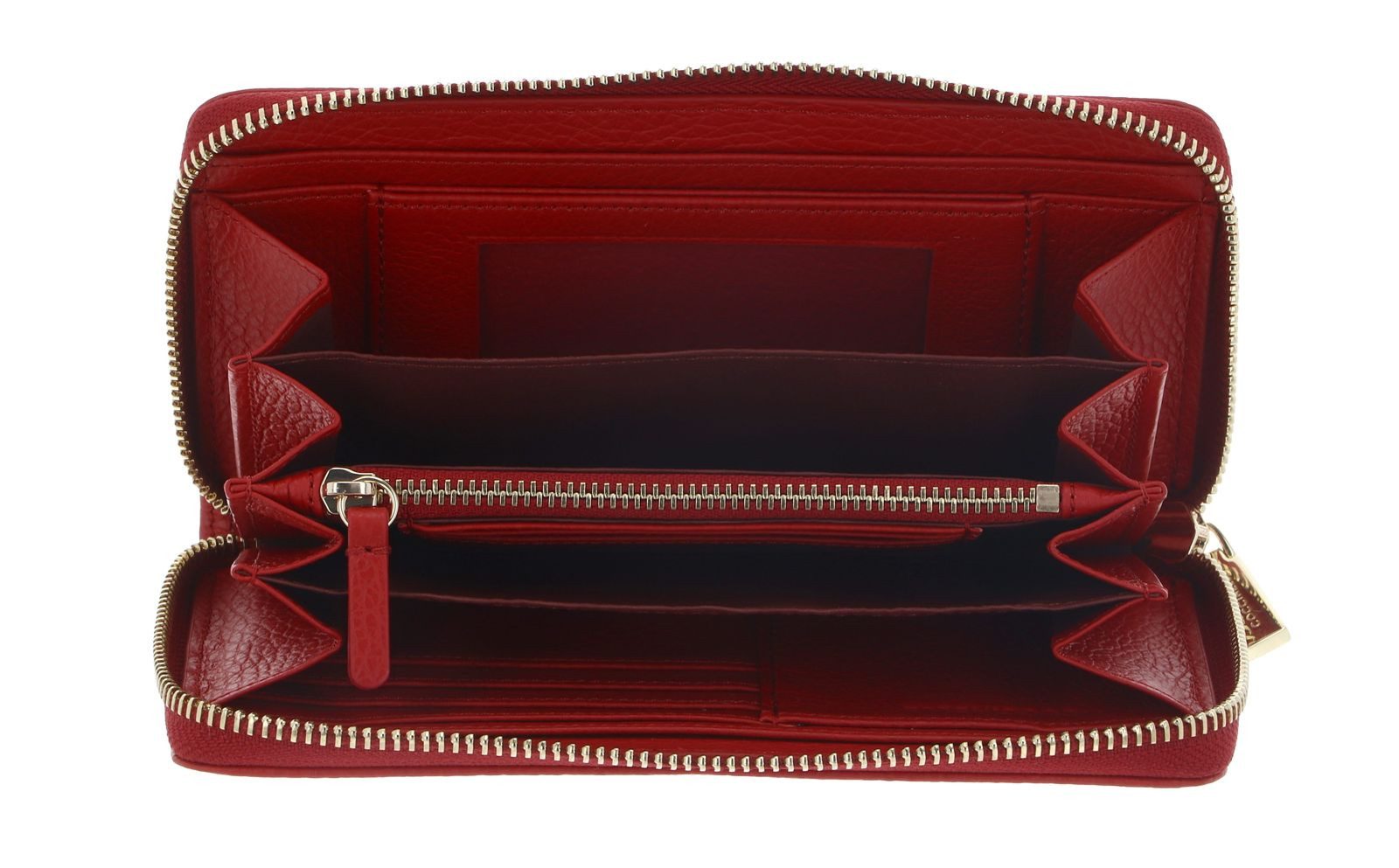 COCCINELLE Geldbörse Wallet Grained Leather, aus echtem Leder