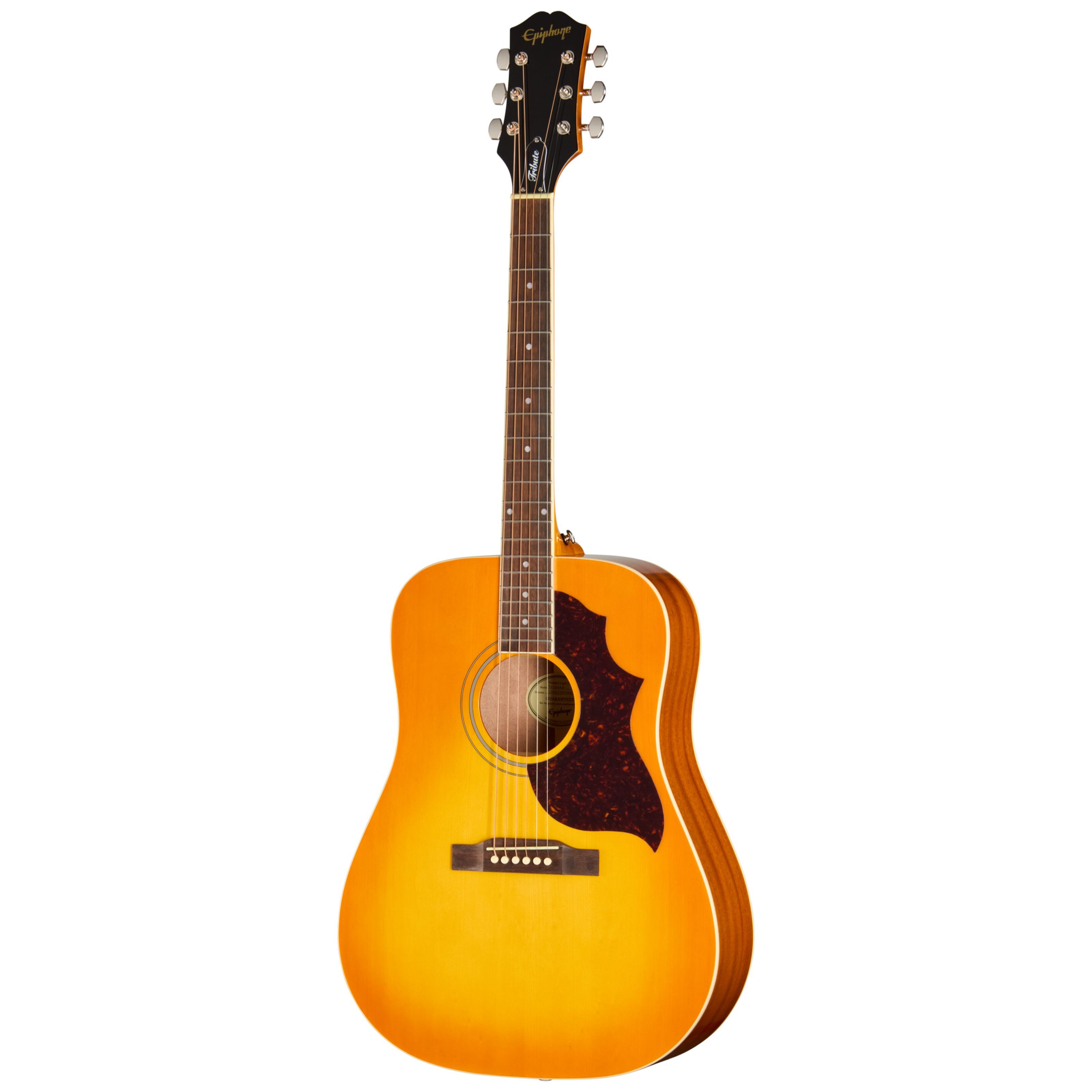 Epiphone Westerngitarre, Westerngitarren, Dreadnought Gitarren, Hummingbird Tribute Heritage Cherry Sunburst - Westerngitarre