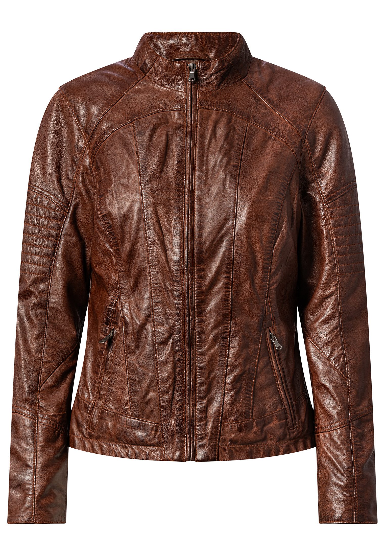 CBL Lederjacke MQ-45015 mit stehkragen