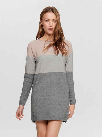 Only Shirtkleid »ONLY Damen Langarm Feinstrick Schirtkleid Dress Long Pullover ONLLILLO« (lang, 1-tlg., slim fit) 3811 in Rosa