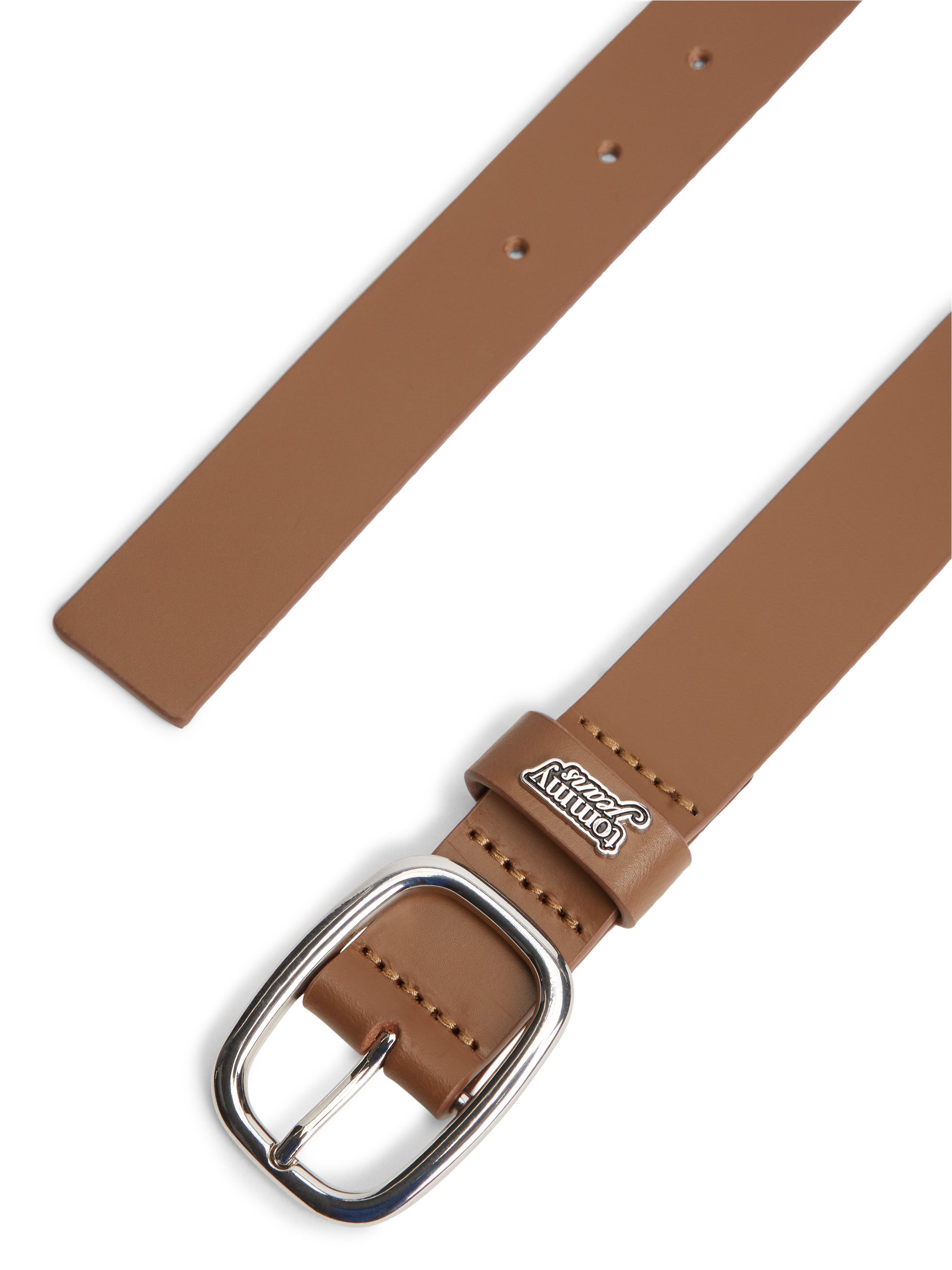 Tommy Jeans Ledergürtel TJW OVAL 3.0 BUCKLE Größenverstellbar mit Logodetail – Bild 4 von 4