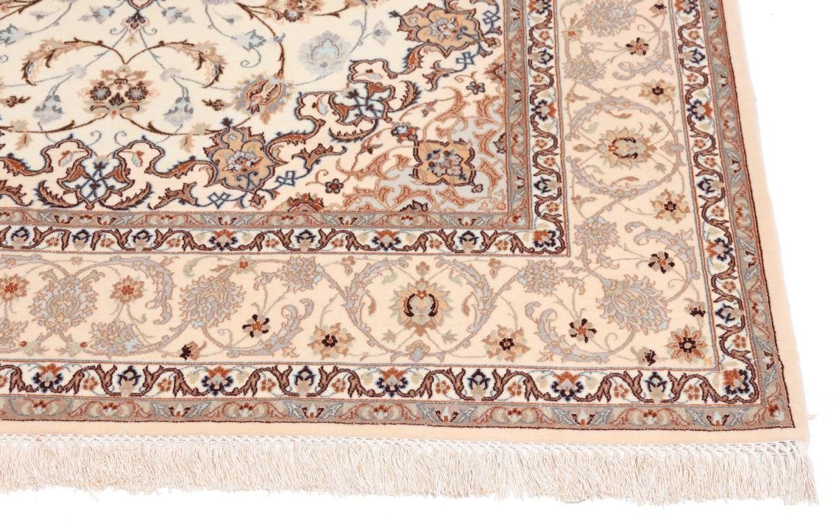 Trading, Orientteppich, rechteckig, mm 8 Handgeknüpfter Nain 155x235 Isfahan Orientteppich Höhe: Seidenkette
