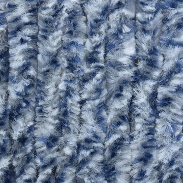 Türvorhang Aichtal, möbelando, aus 100% Polypropylen-Chenille in Blau und Weiß