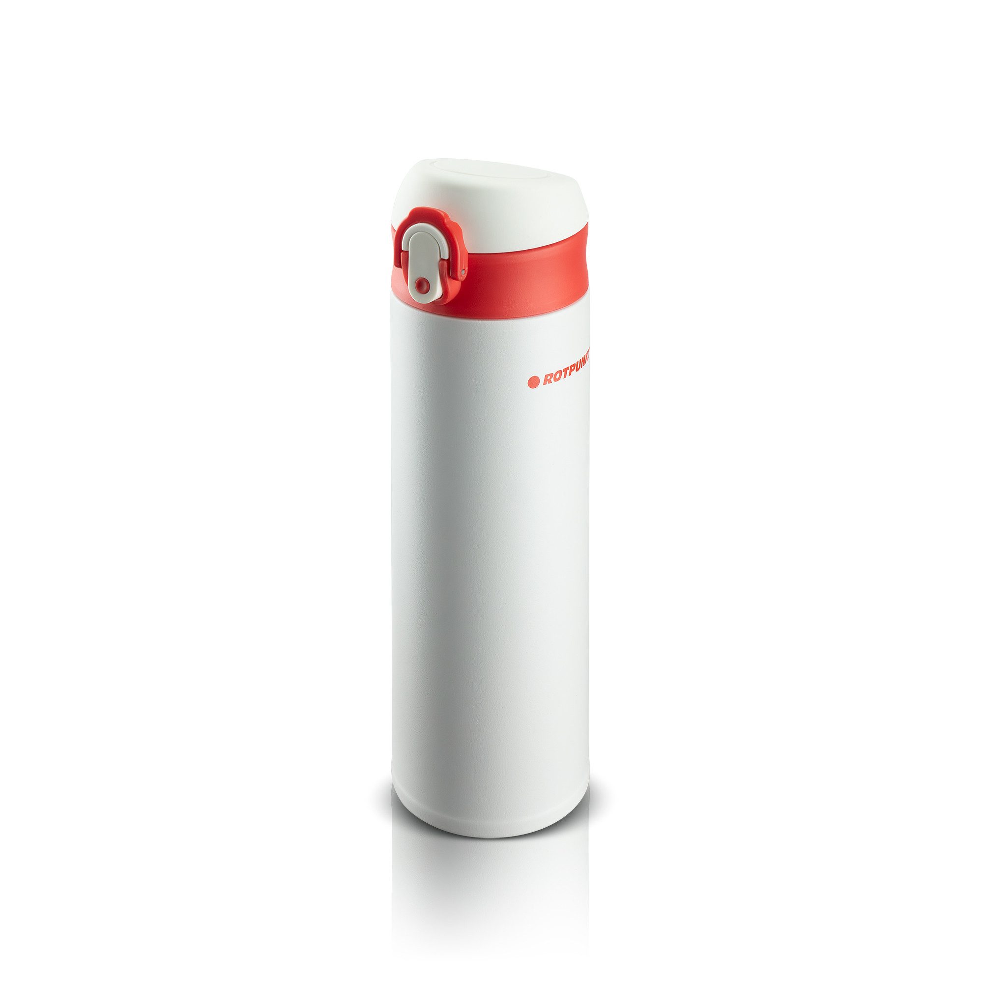 ROTPUNKT Isolierflasche FLASKSTAR TUBULAR Edelstahl 500 ml mit Flip-Deckel, 6 Stunden Heisshaltung, BPA-frei, Flip-Deckel, Auslaufsicher