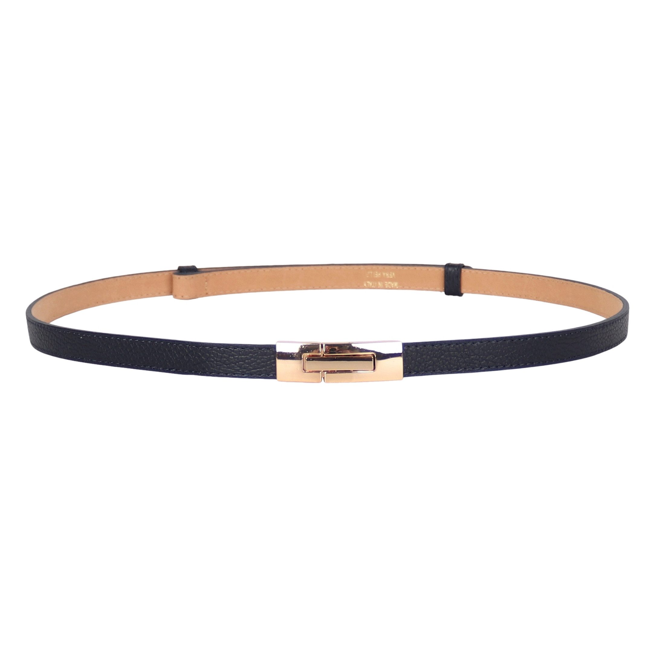 MIRROSI Ledergürtel Damen Gürtel Echtleder, Made in Italy, 18mm breit (Passt fast zu jeder Hosenschlaufe) Einheitsgröße (Geeignet für einen Hüftumfang von ca. 55 bis 100 cm)